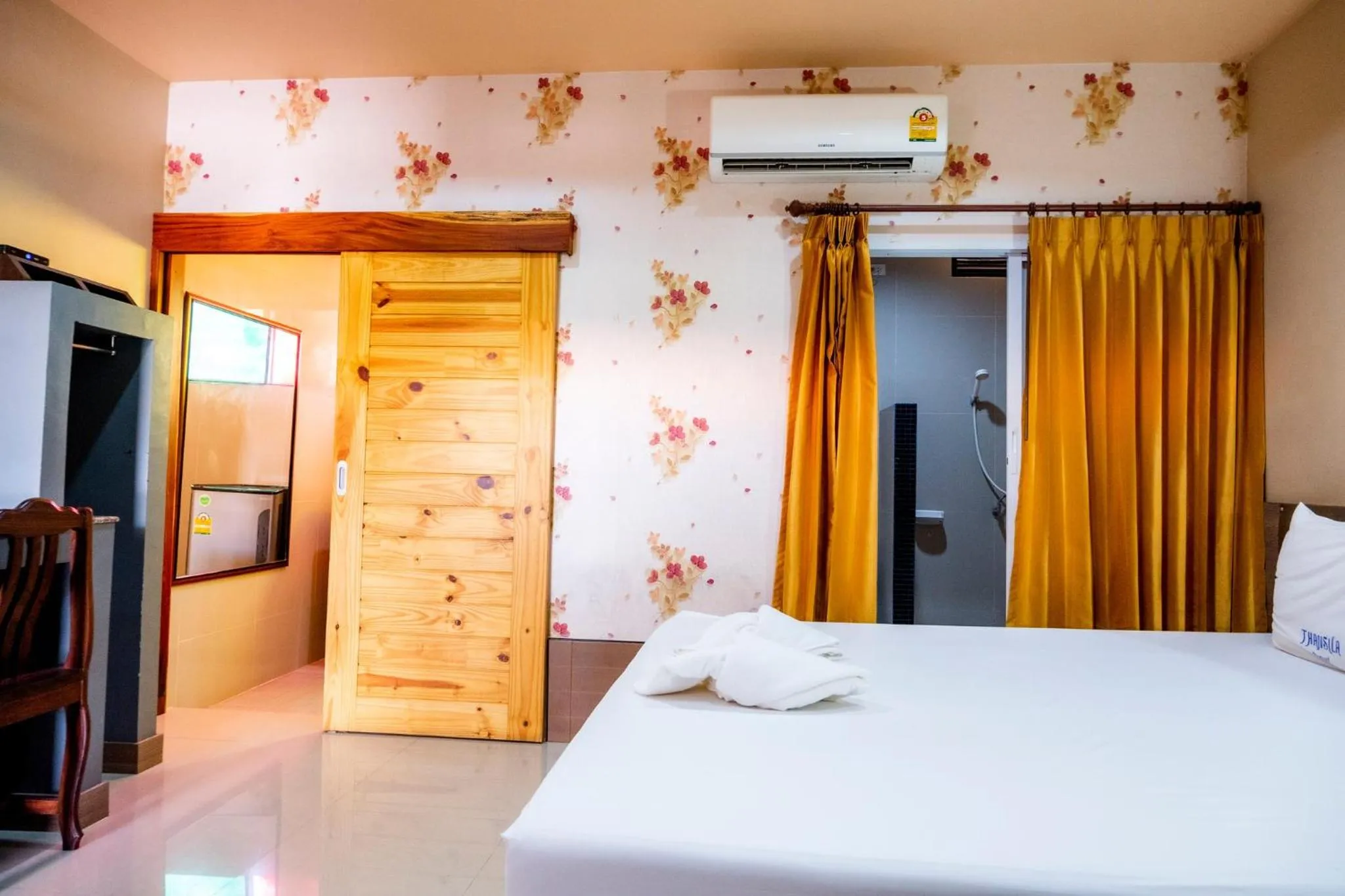 Bed in Thansila Resort&Garden Buriram