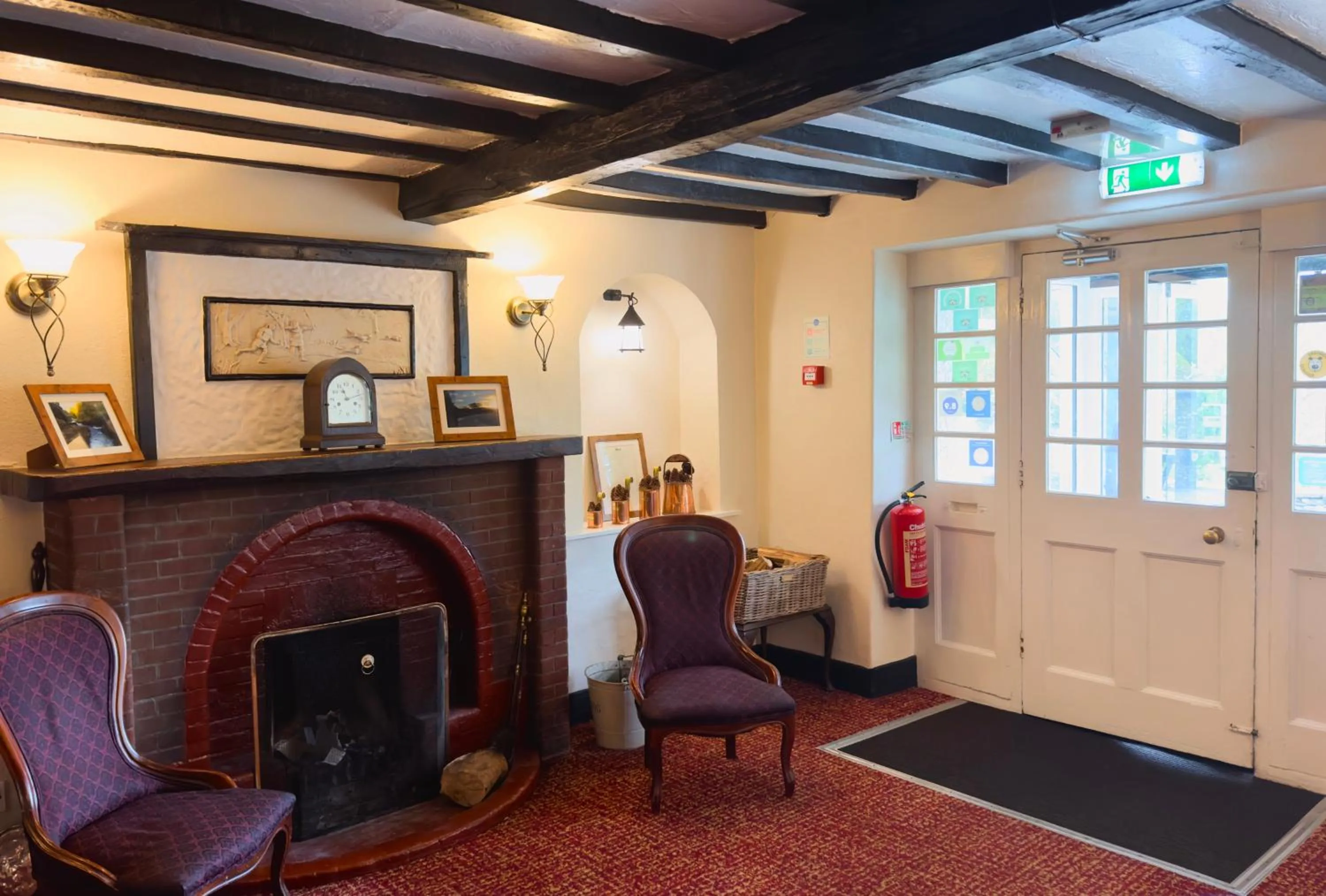 Communal lounge/ TV room in Skelwith Bridge Hotel