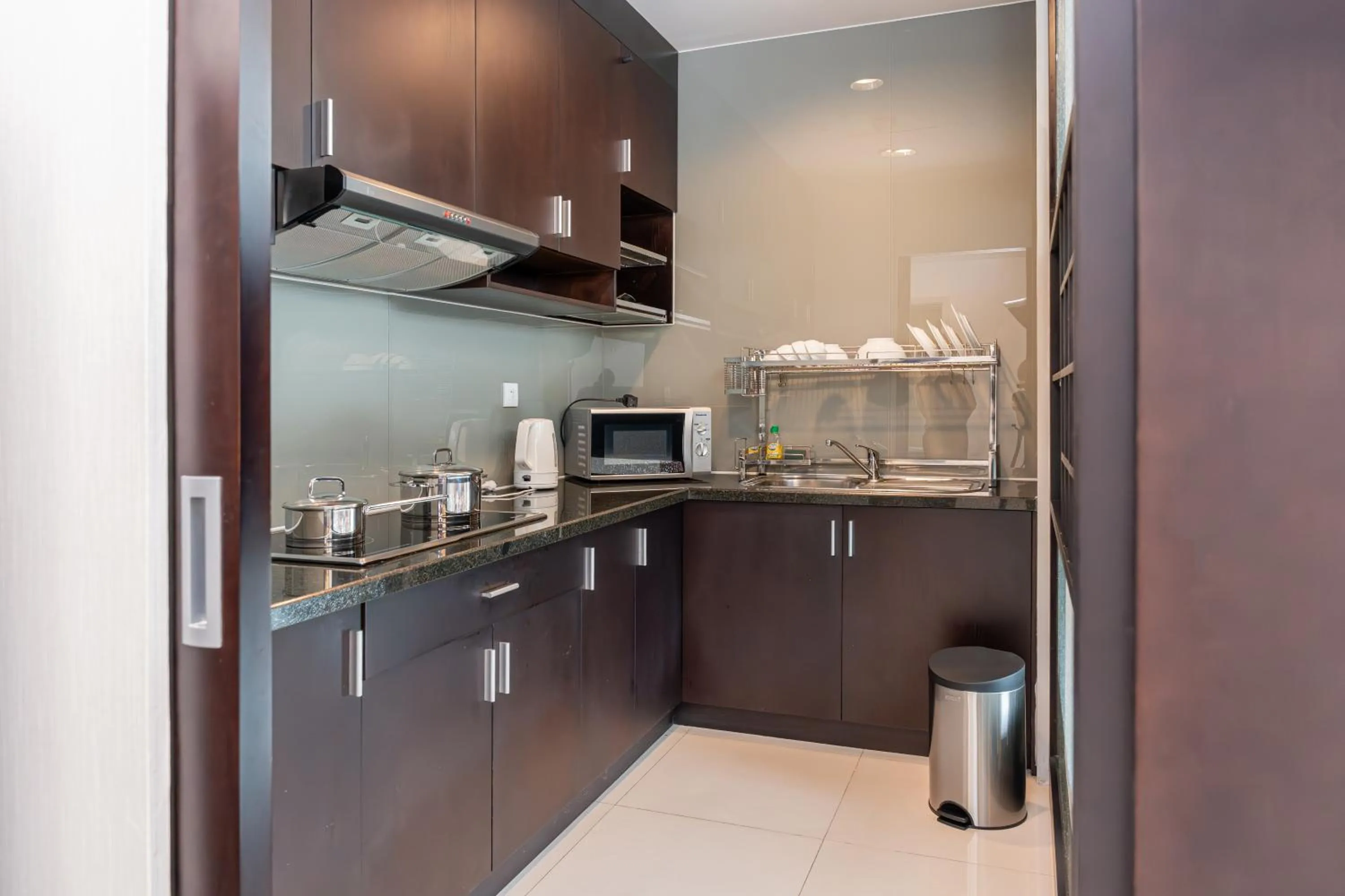 kitchen in Mayfair Suites
