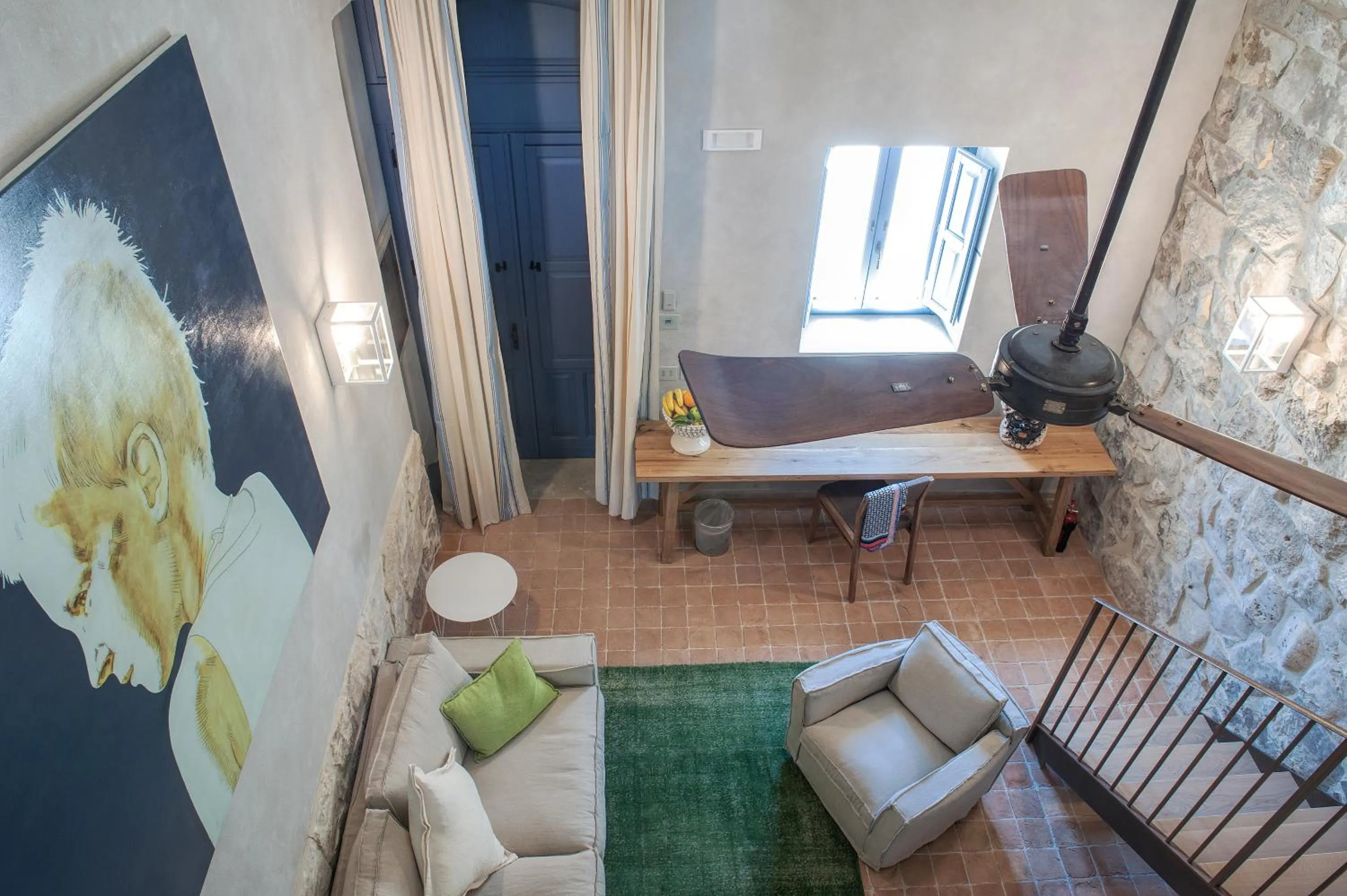 Seating area in Masseria Della Volpe