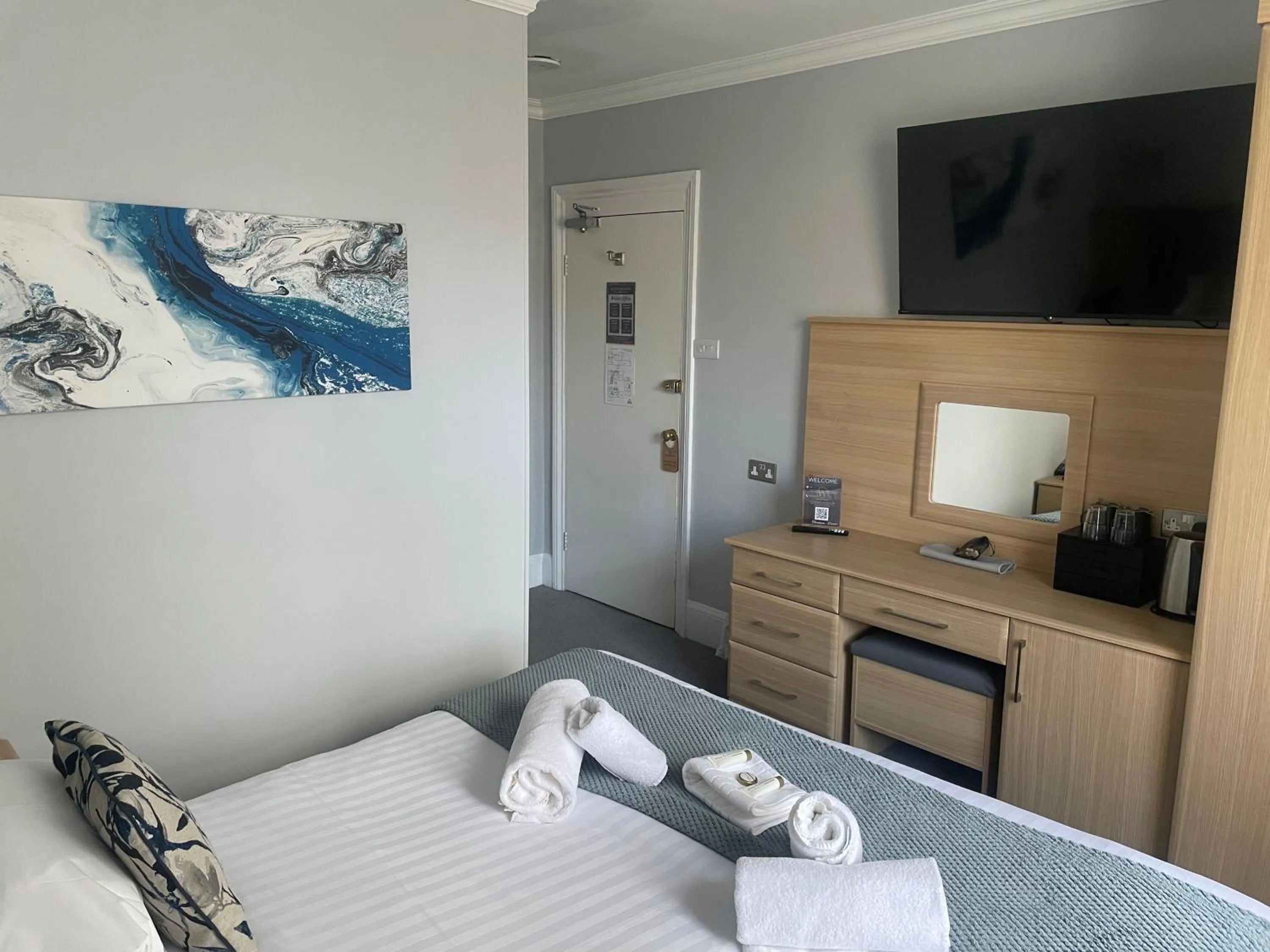 Bed in The Wildings Hotel & Tudno's Restaurant