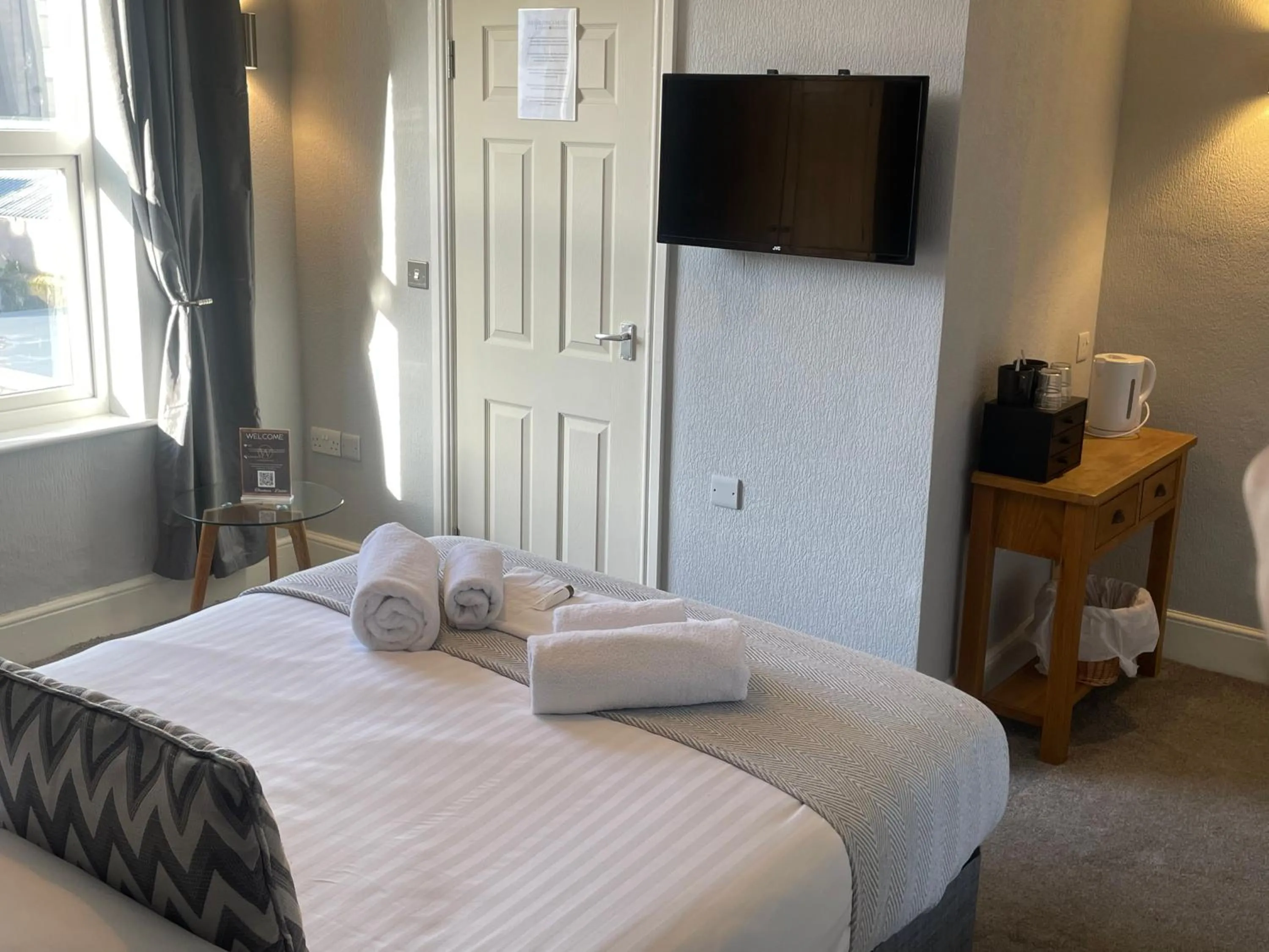 Bed in The Wildings Hotel & Tudno's Restaurant