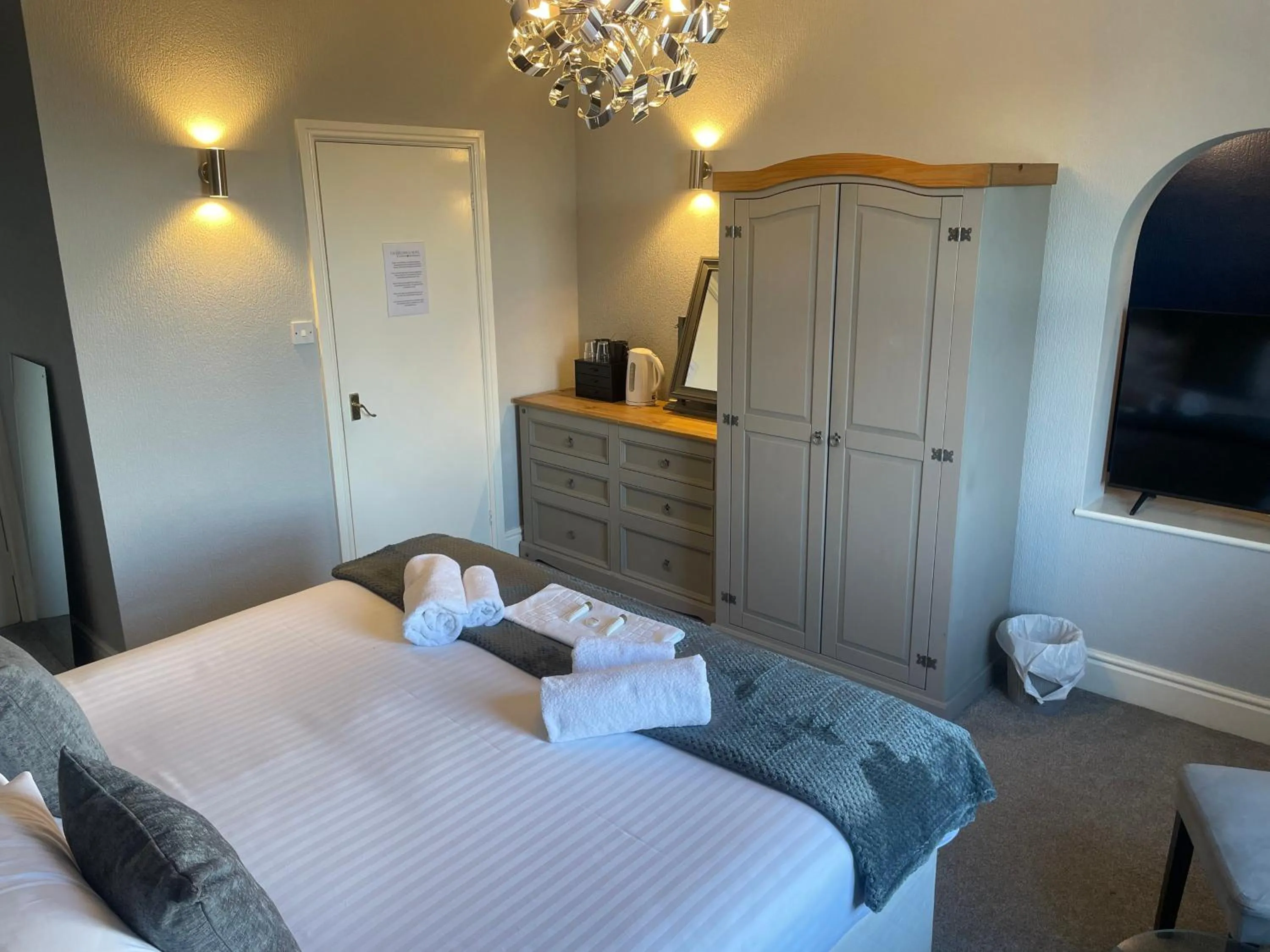 Bed in The Wildings Hotel & Tudno's Restaurant