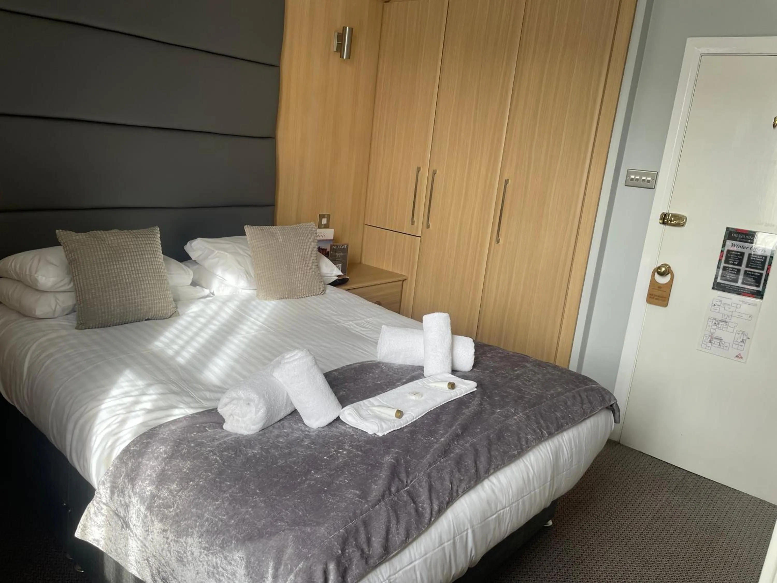 Bed in The Wildings Hotel & Tudno's Restaurant