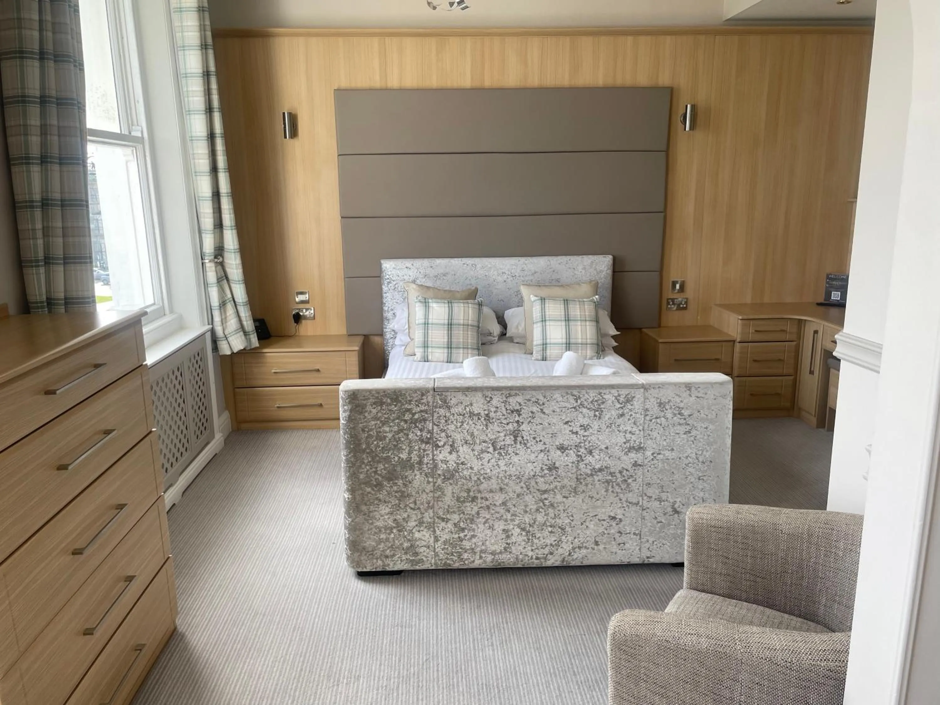 Bed in The Wildings Hotel & Tudno's Restaurant