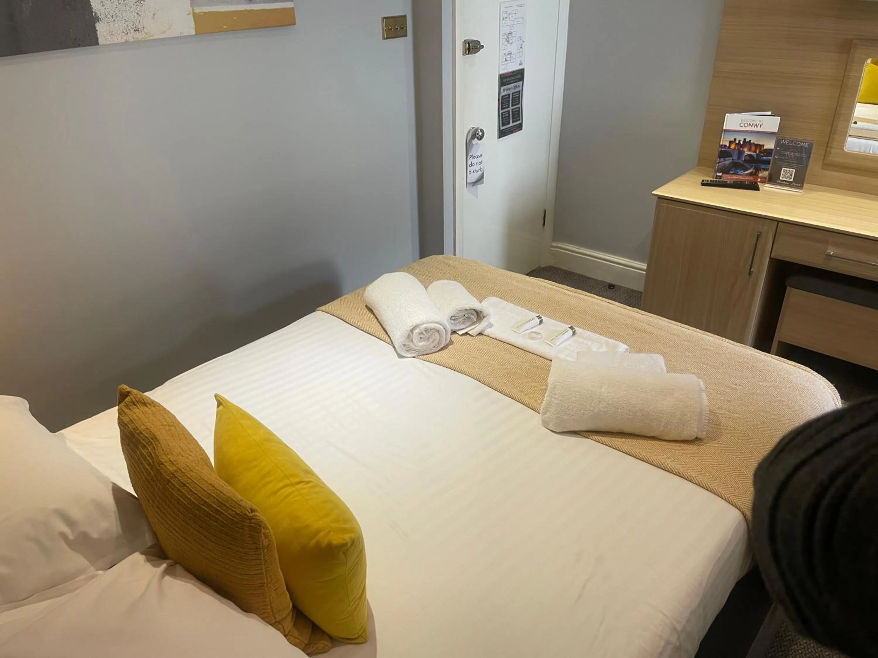 Bed in The Wildings Hotel & Tudno's Restaurant