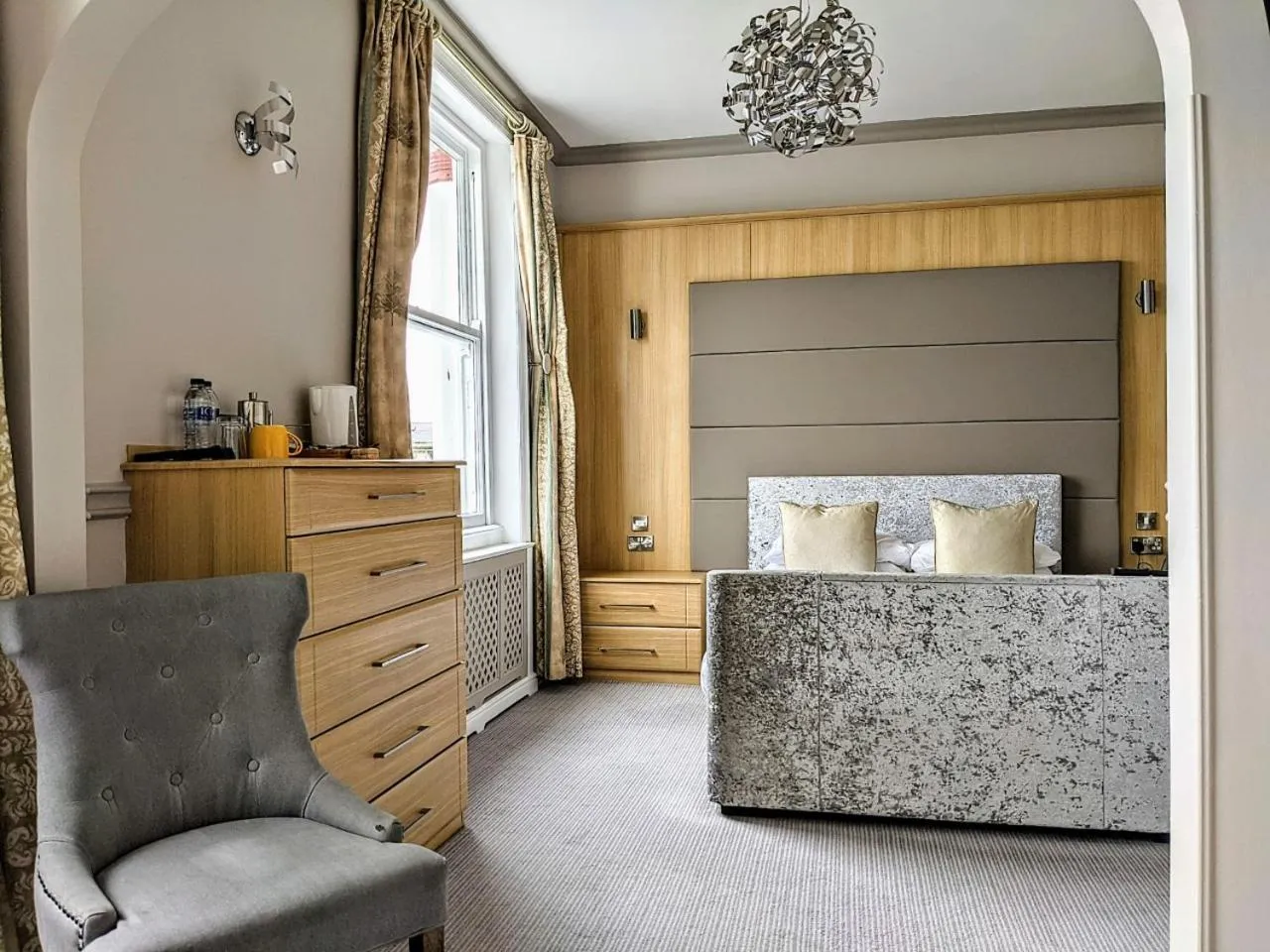 Bed in The Wildings Hotel & Tudno's Restaurant