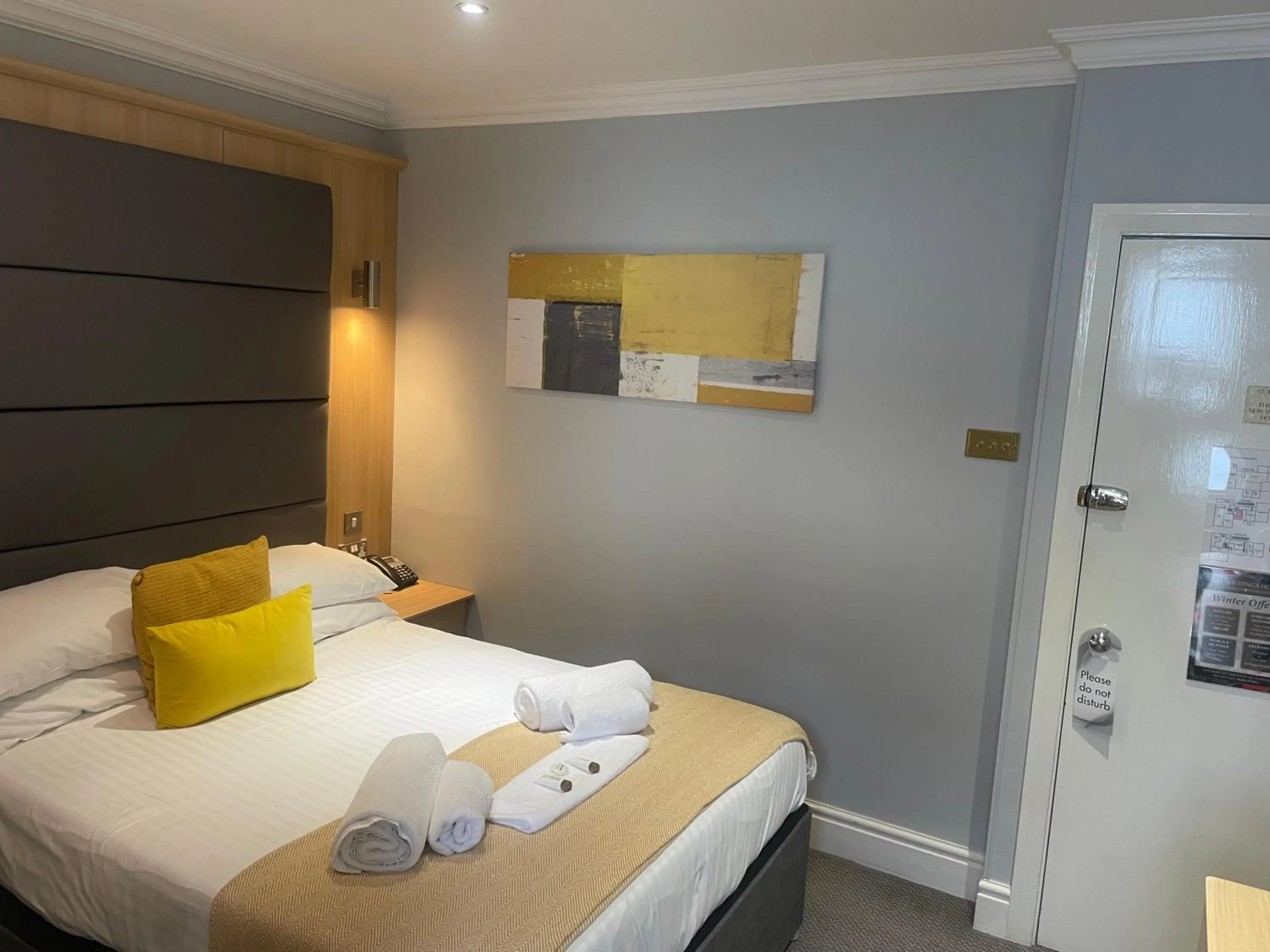 Bed in The Wildings Hotel & Tudno's Restaurant