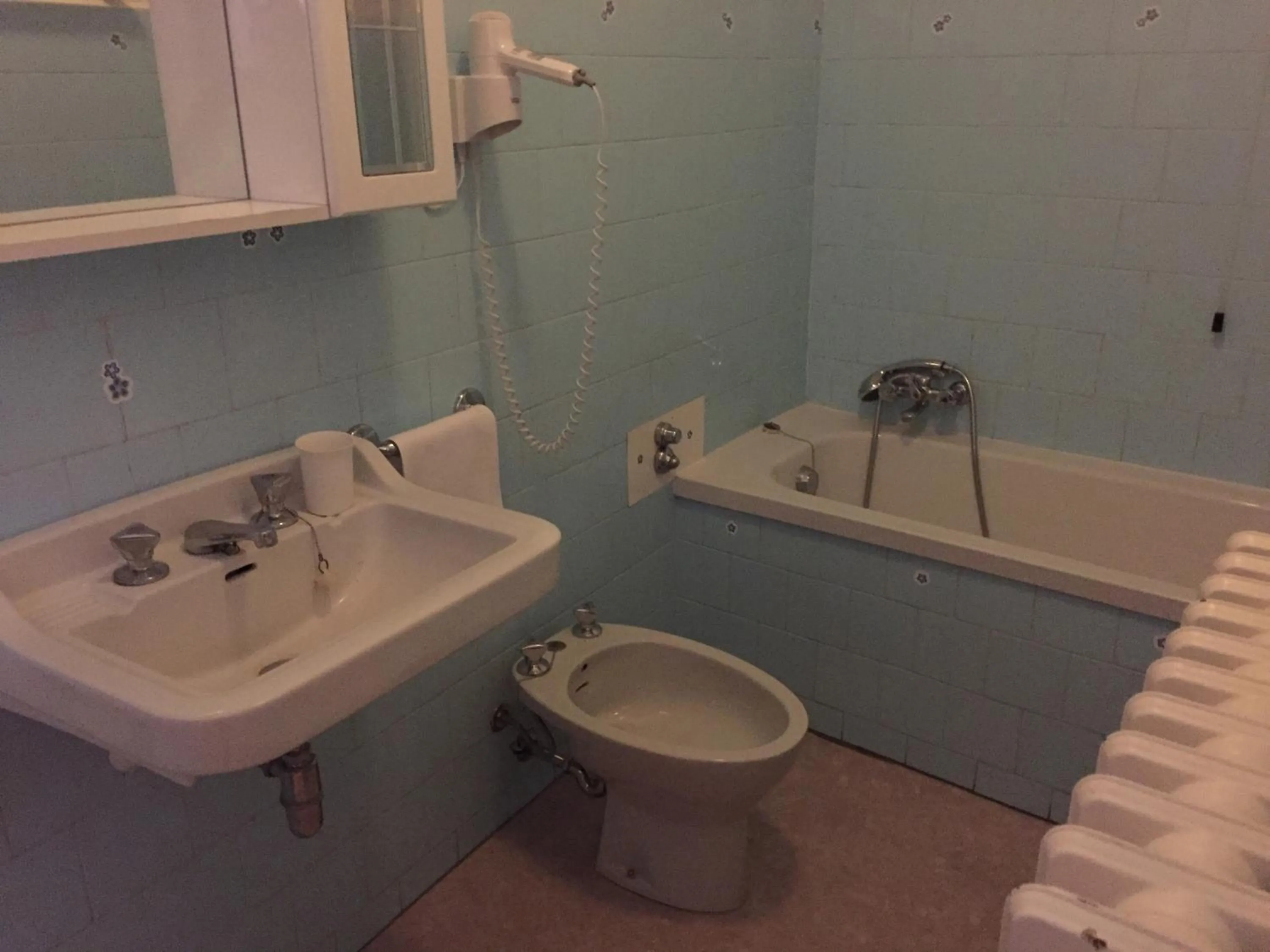 Bathroom in Hotel Plinio