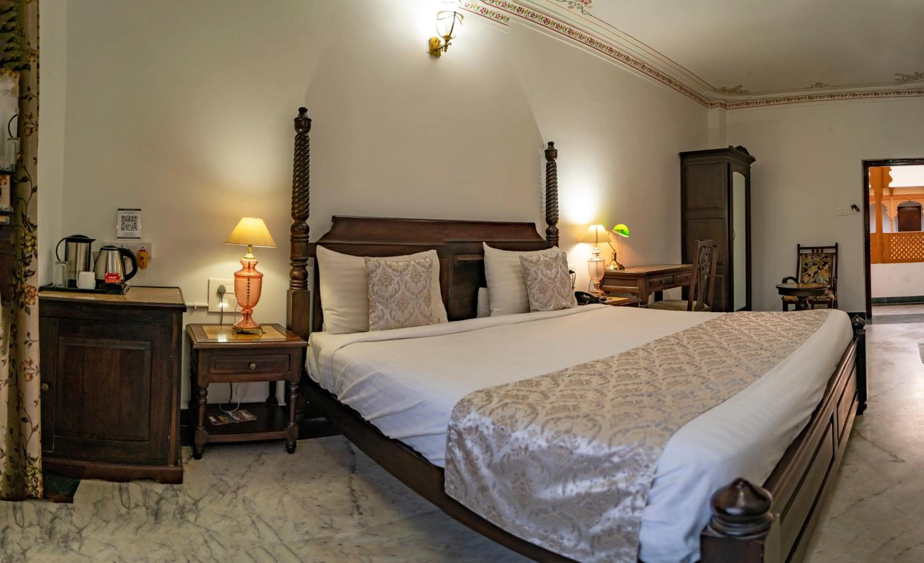 Bed in The Lavitra Lakeview Hotel