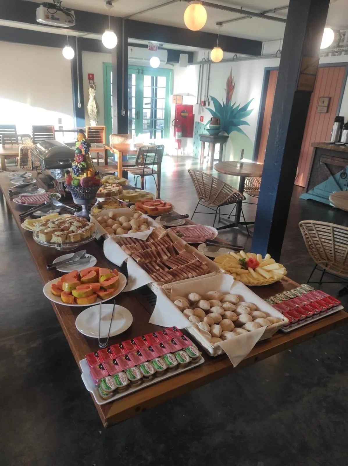 Buffet breakfast in Praia Mole Hotel