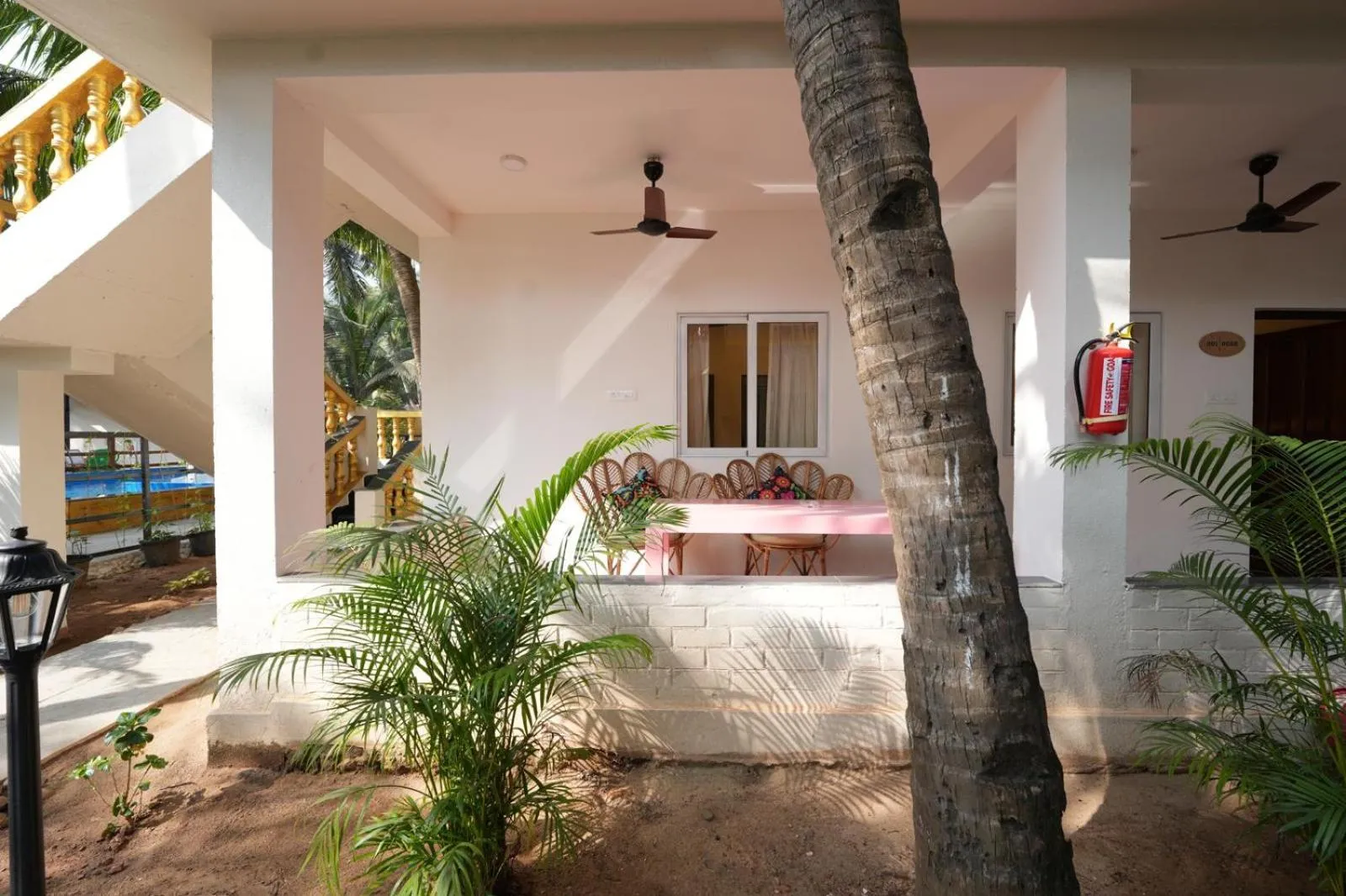 Property building in The Rose Goa Beach Resort
