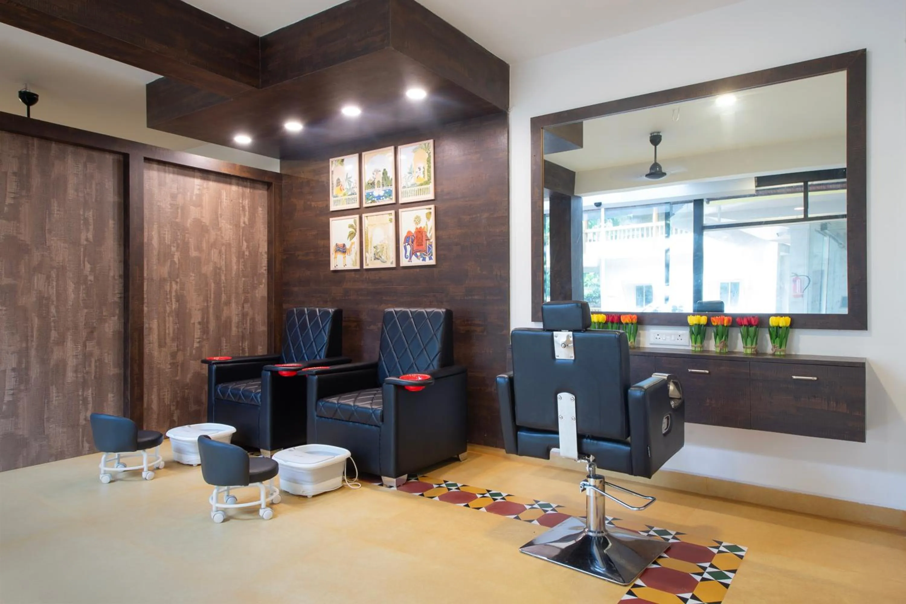 Seating area in The Rose Goa Beach Resort