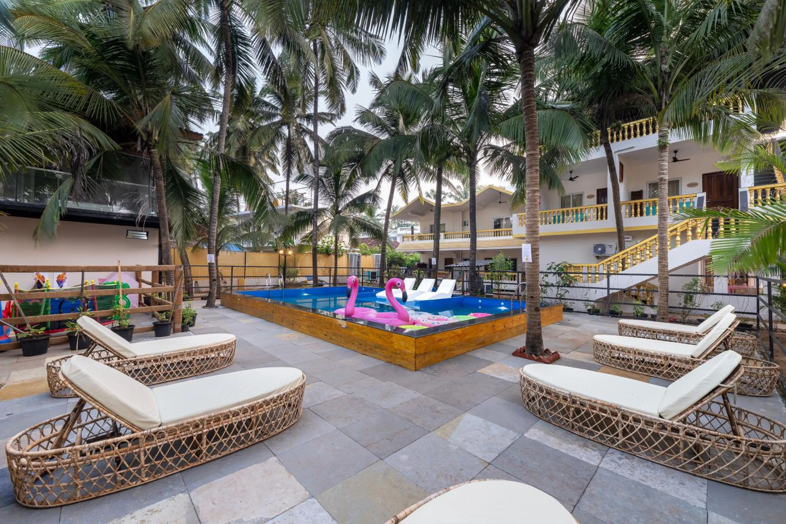Garden view in The Rose Goa Beach Resort