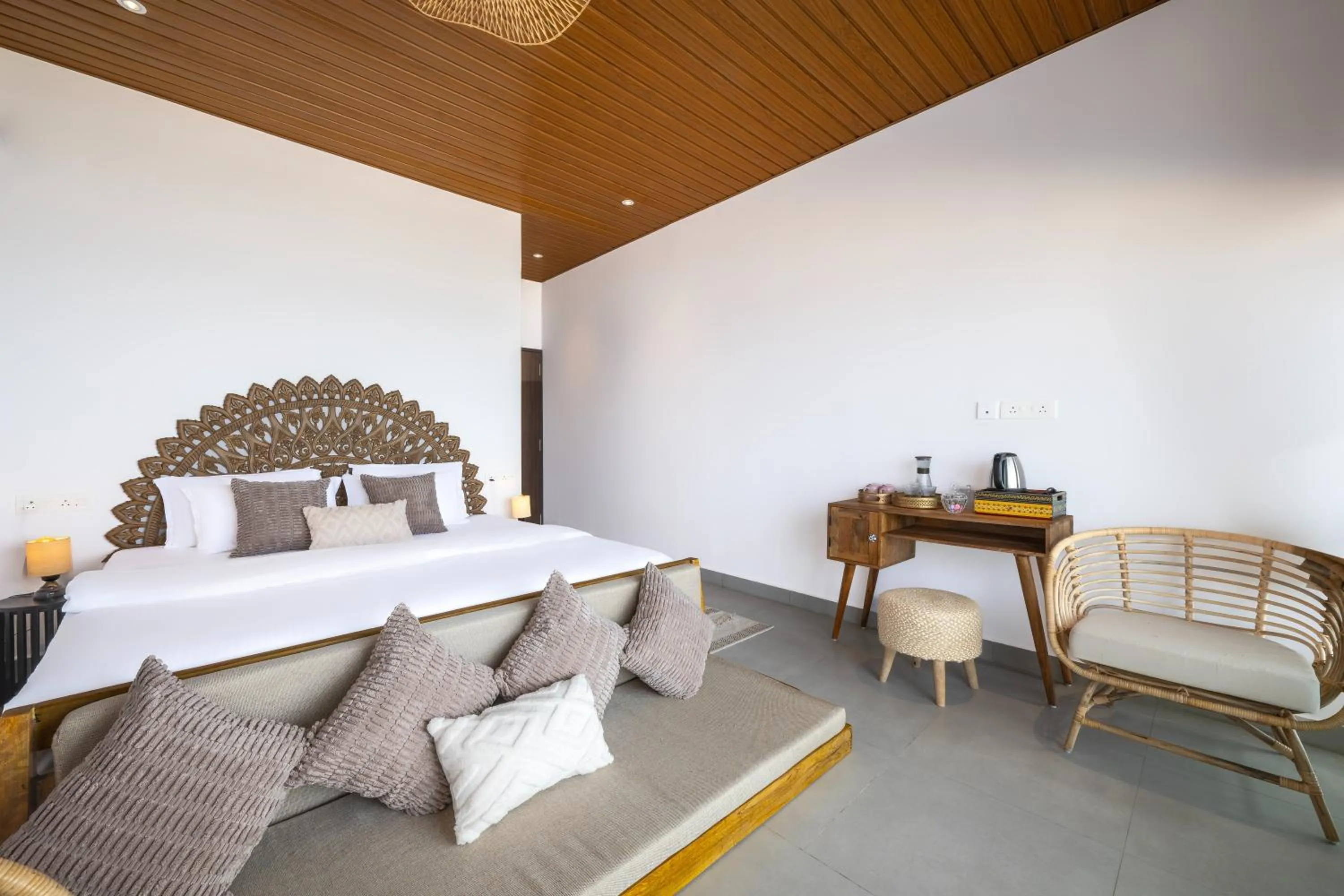 Bedroom, Bed in The Rose Goa Beach Resort