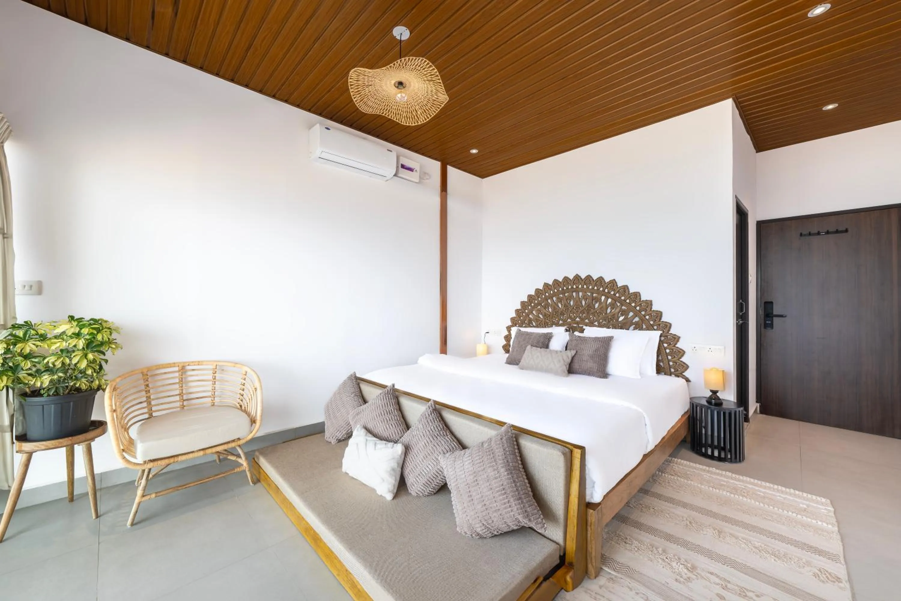 Bed in The Rose Goa Beach Resort