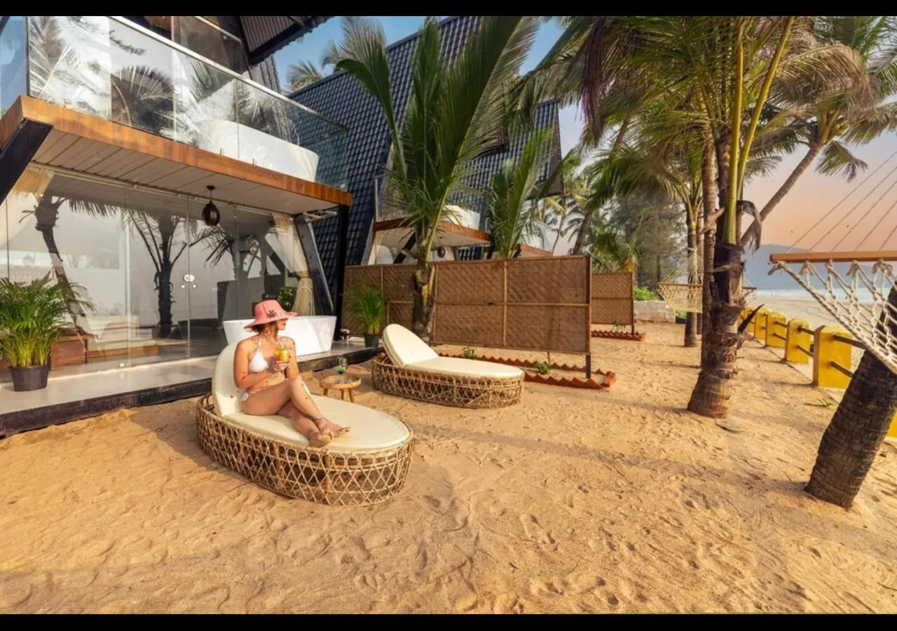 sunbed in The Rose Goa Beach Resort