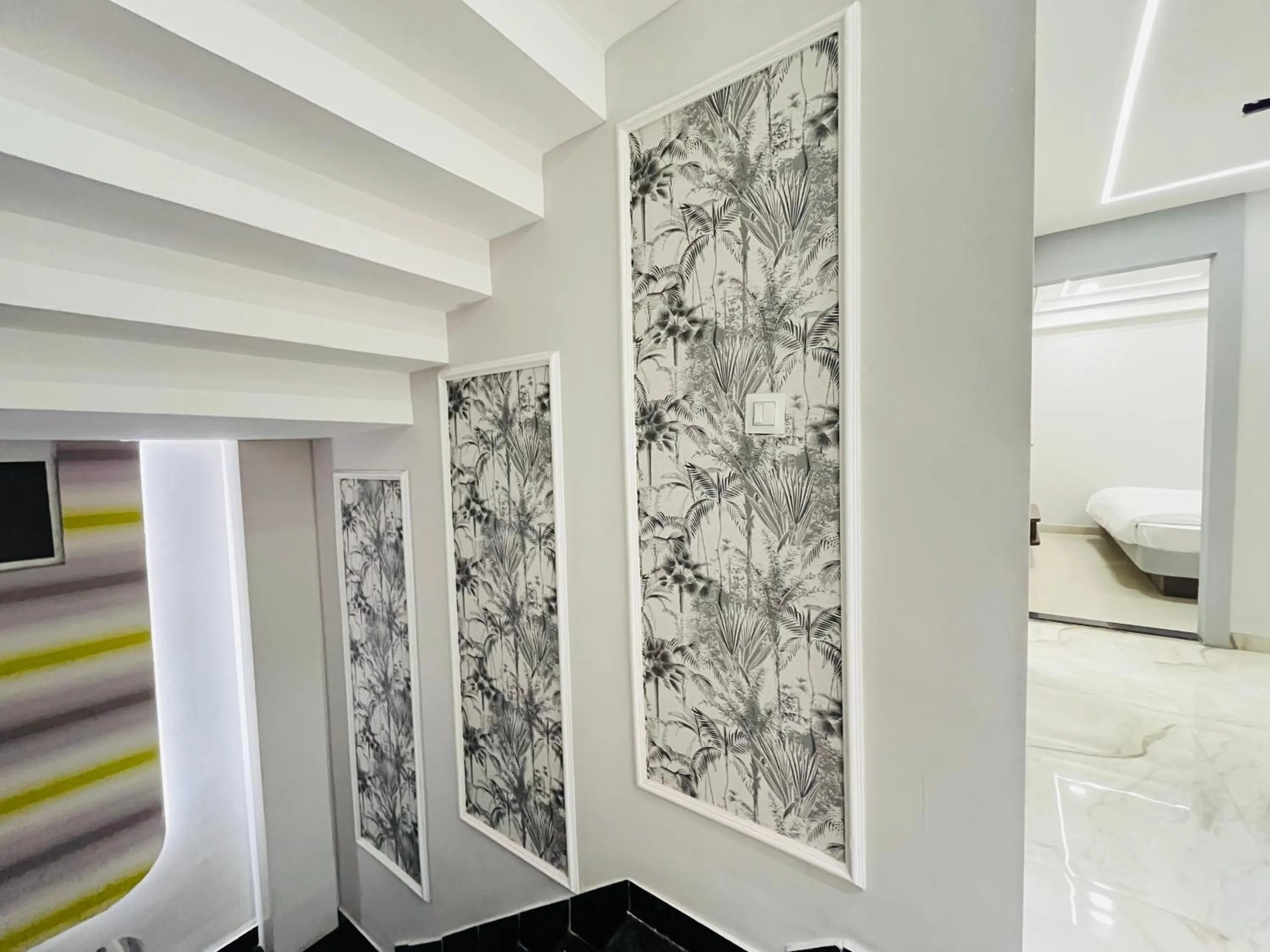 View (from property/room), Bed in Hotel Padmawati Palace