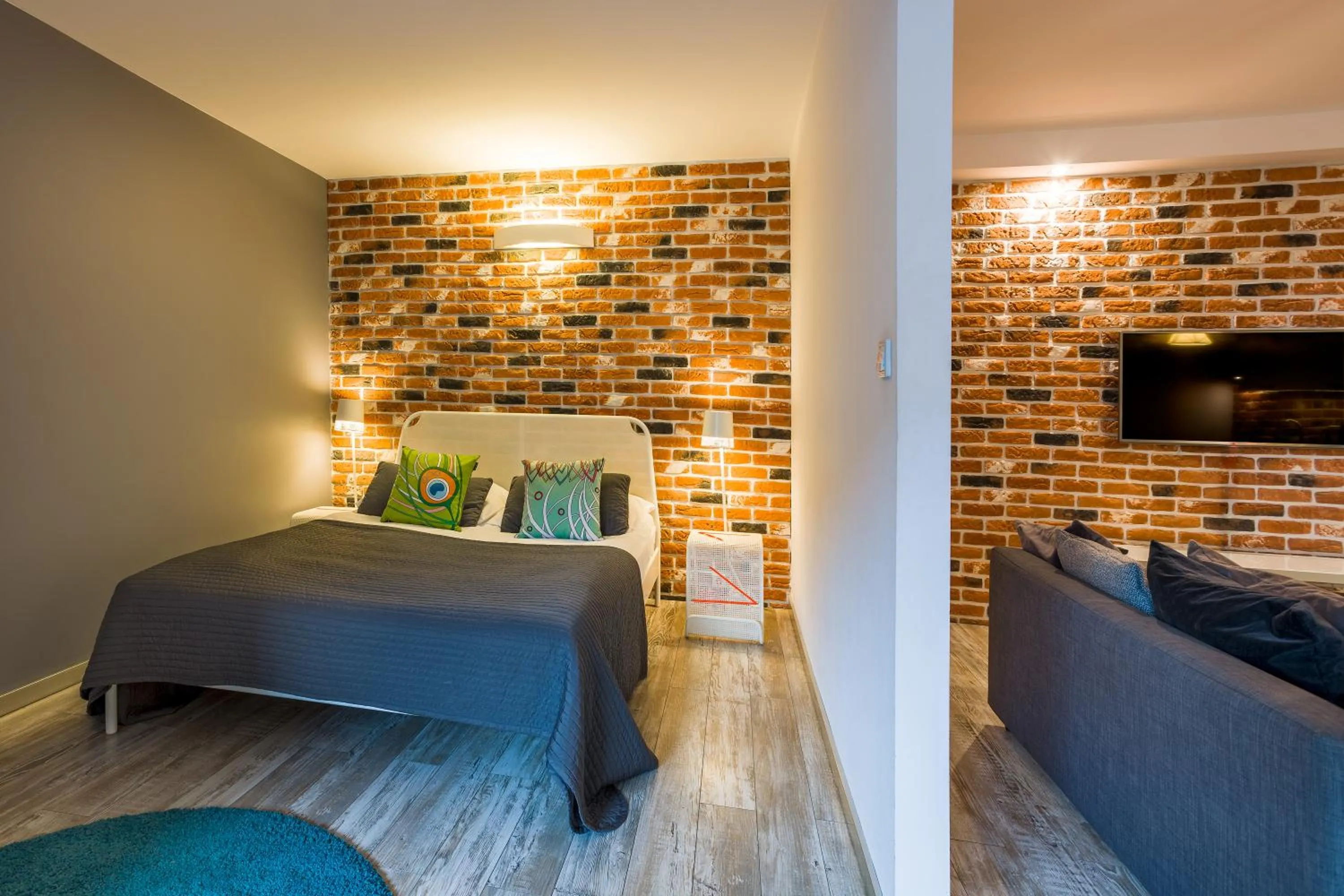 Bed in Designomania Apartments - Nadwiślańska 11