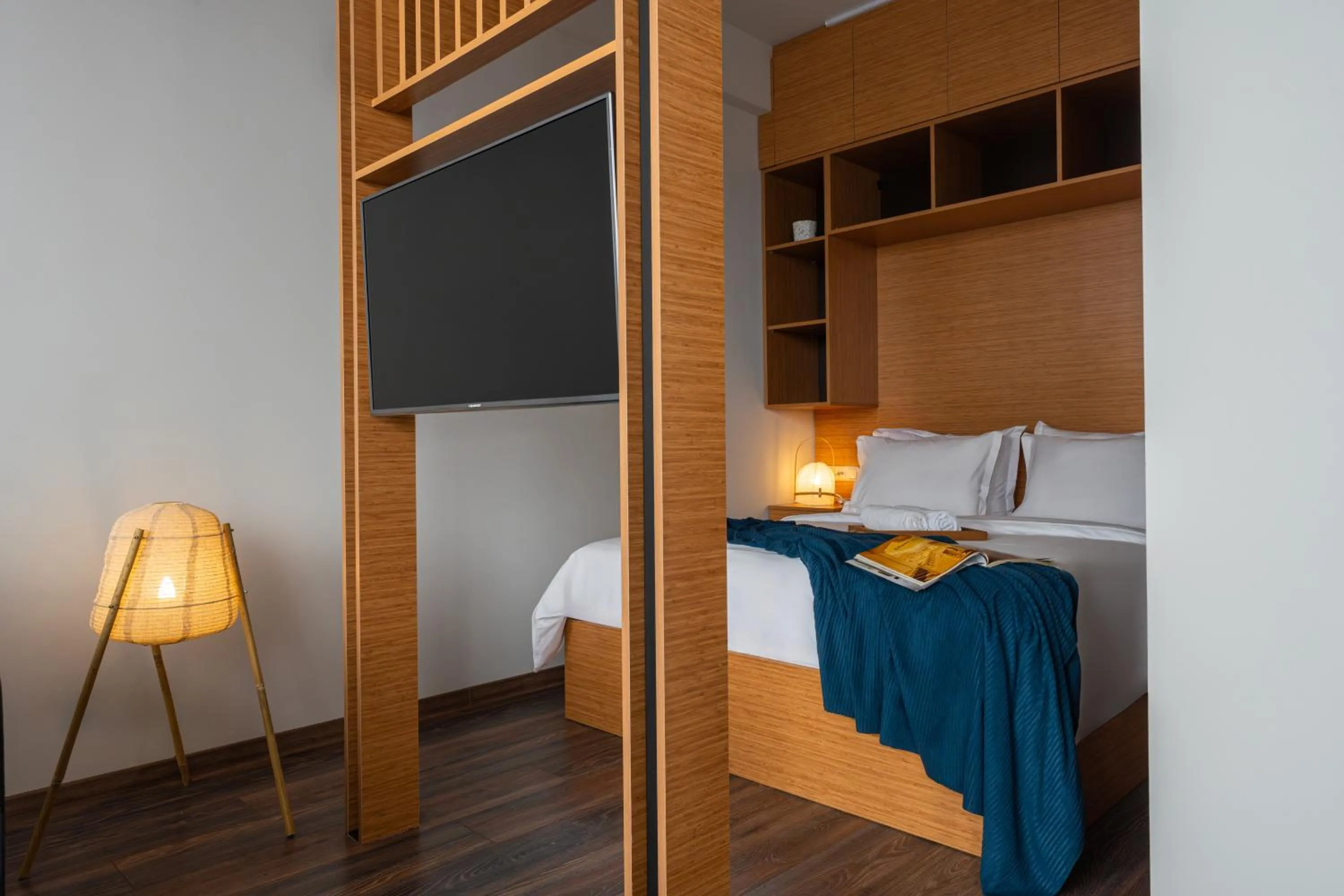 Bed in Sweet Home Deluxe Apart-Hotel