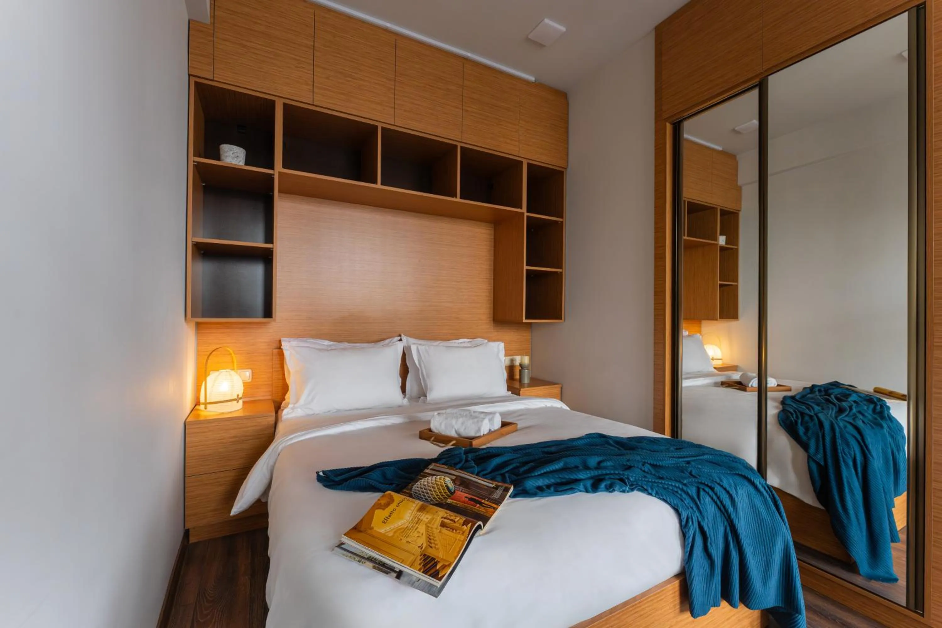 Bed in Sweet Home Deluxe Apart-Hotel