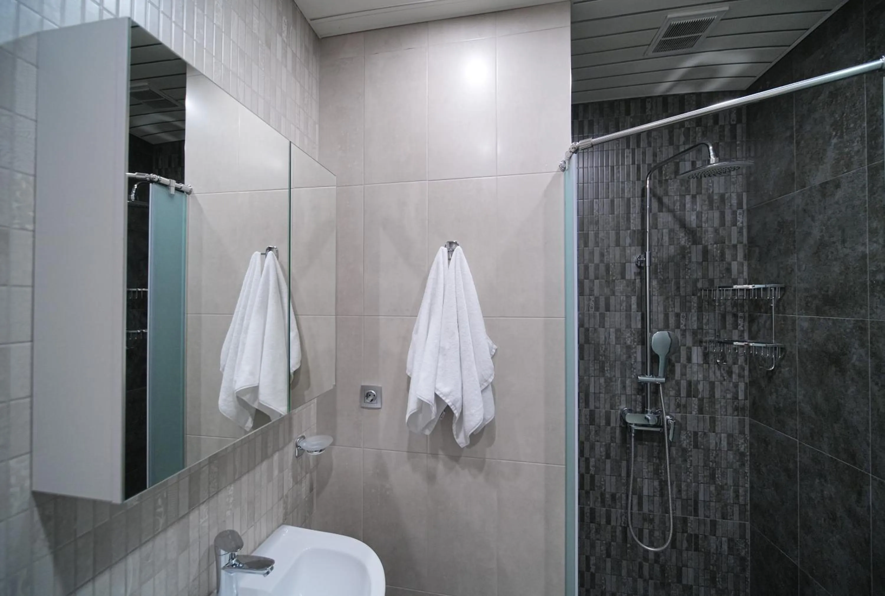 Shower in Sweet Home Deluxe Apart-Hotel