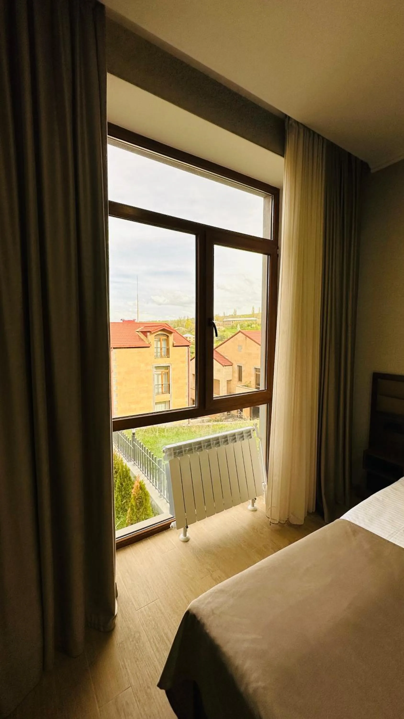 View (from property/room), Bed in Marrone Hotel Tsaghkadzor