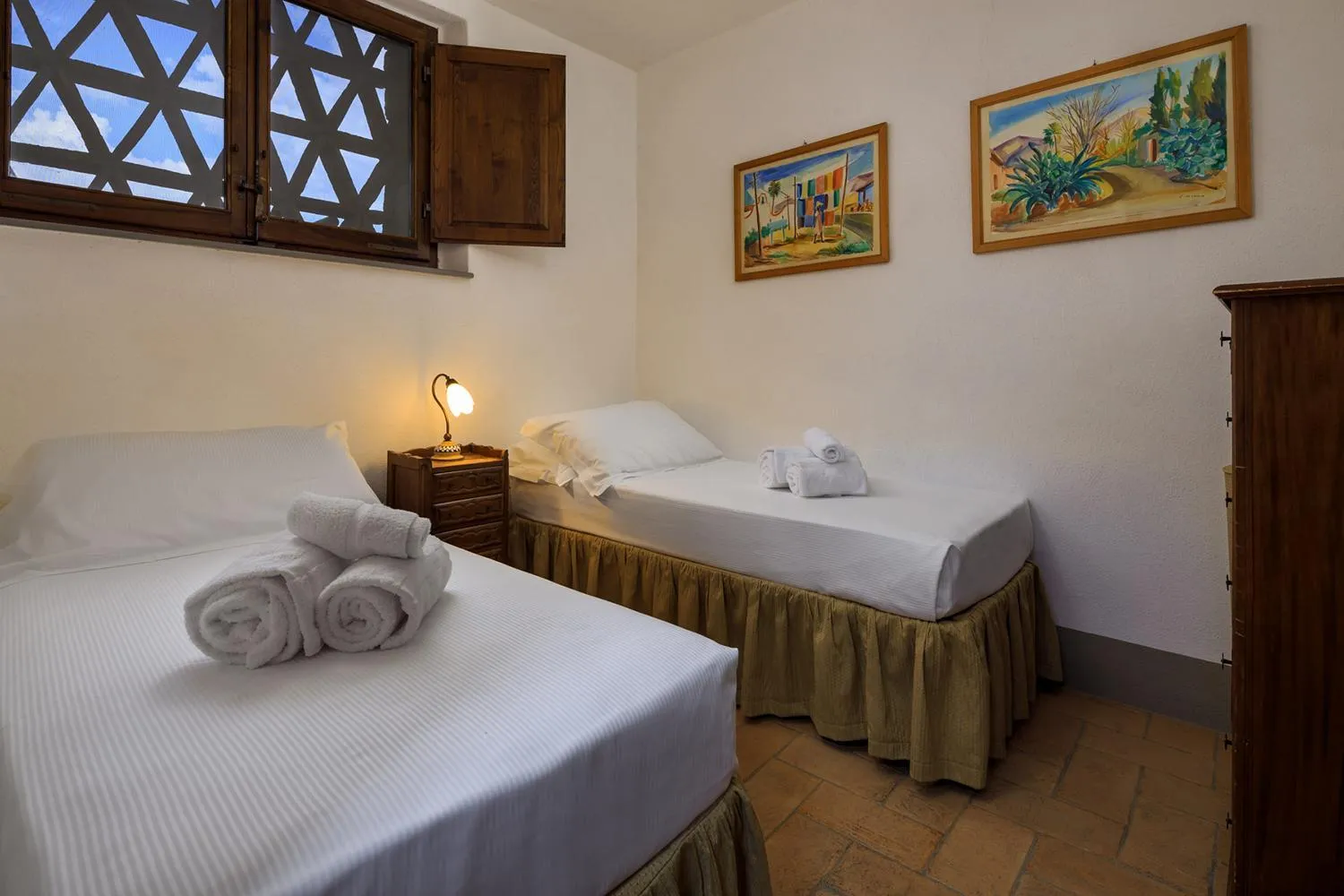Bed in Le Filigare Wine & Country Relais