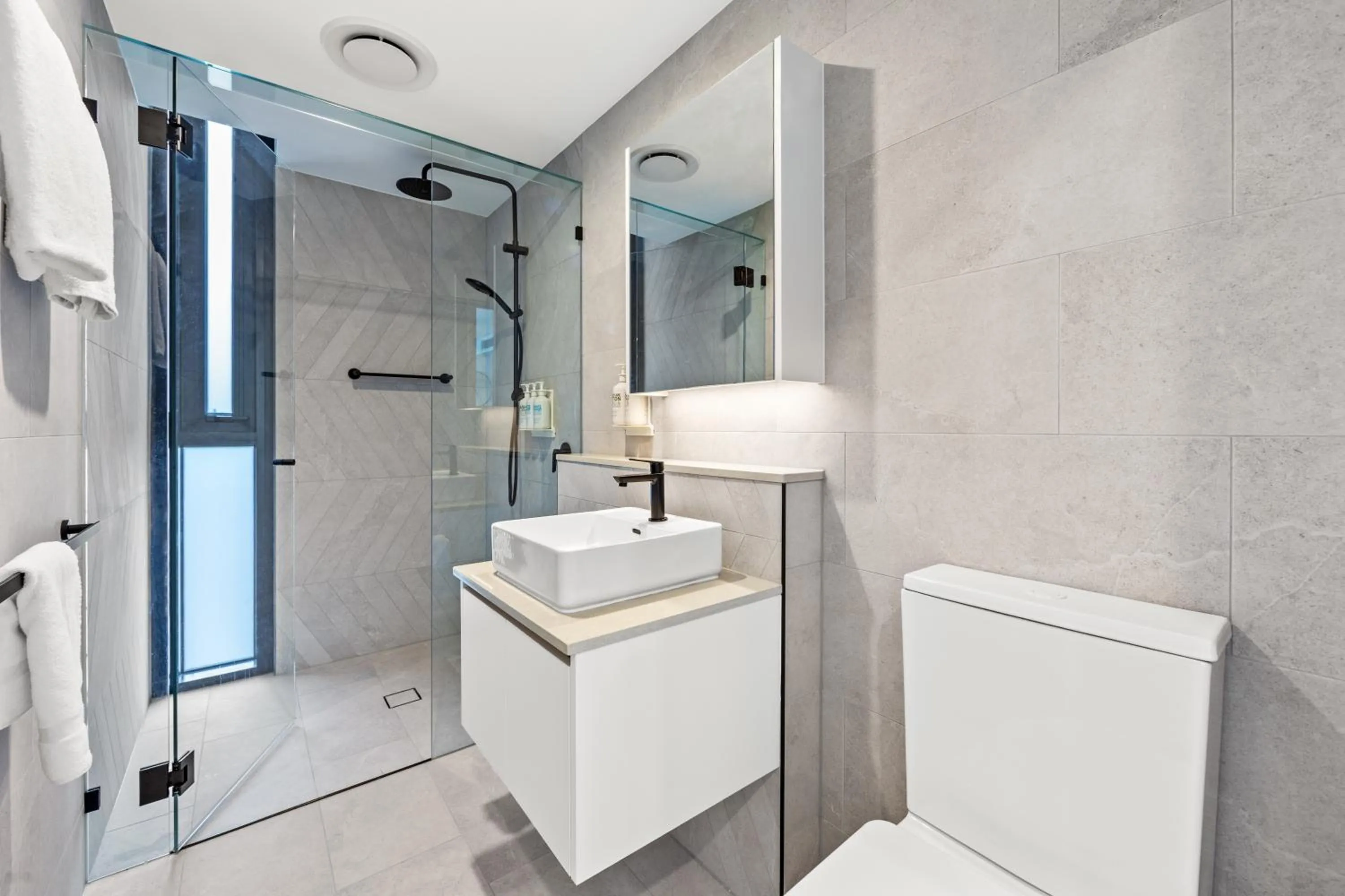 Bathroom in Marine Quarter Apartments by CLLIX