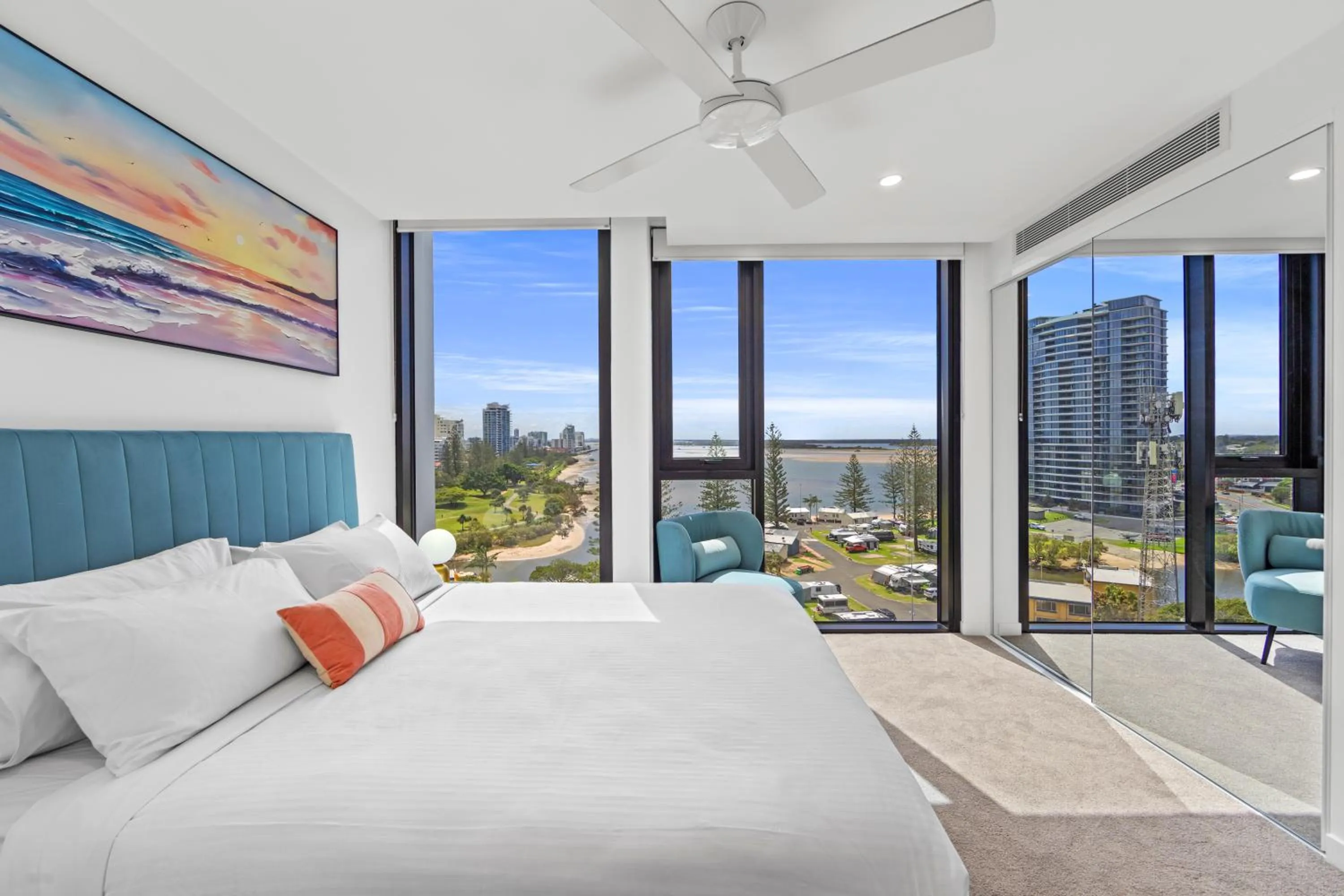 Bedroom, Bed in Marine Quarter Apartments by CLLIX