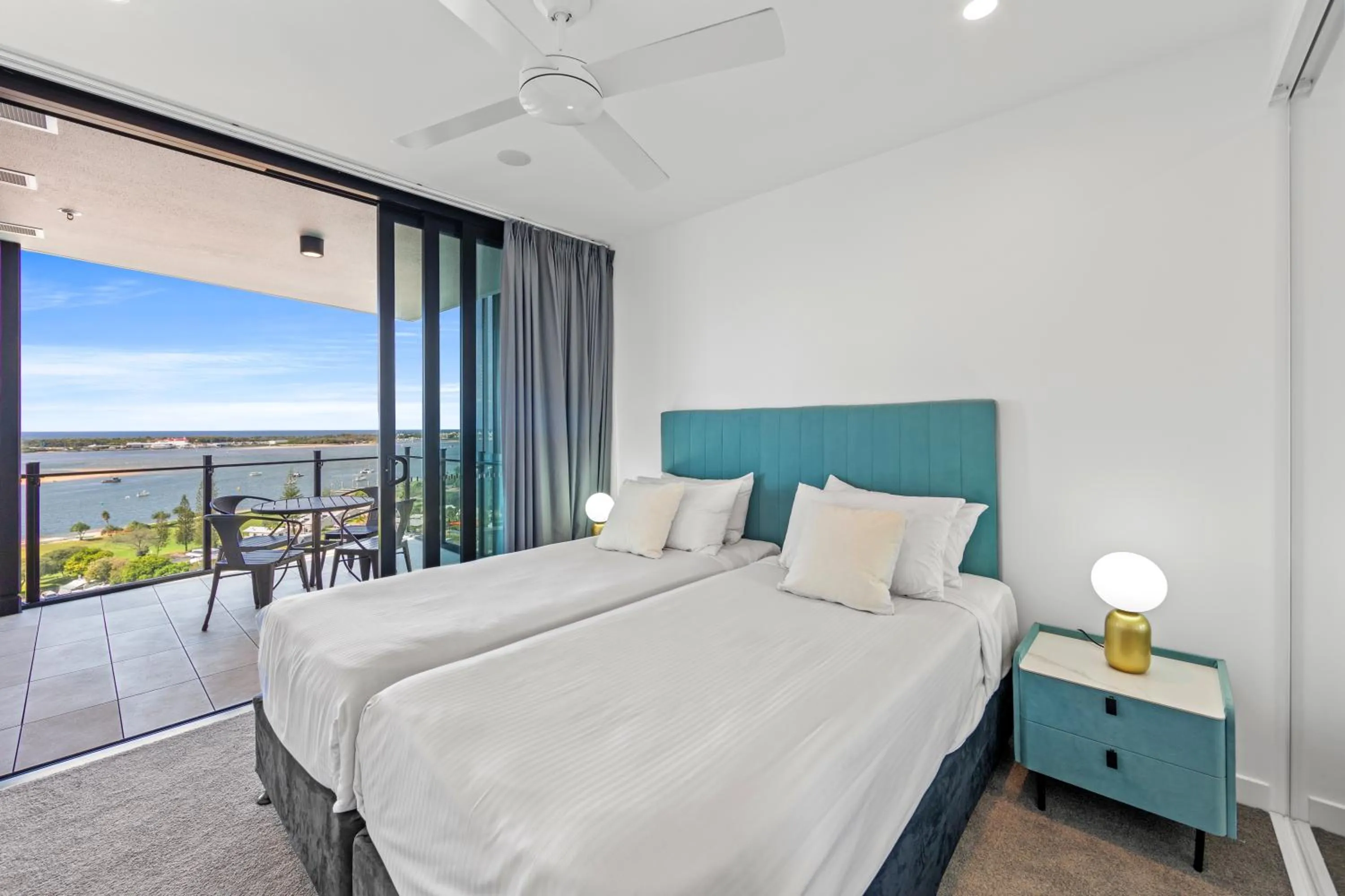 Bedroom, Bed in Marine Quarter Apartments by CLLIX