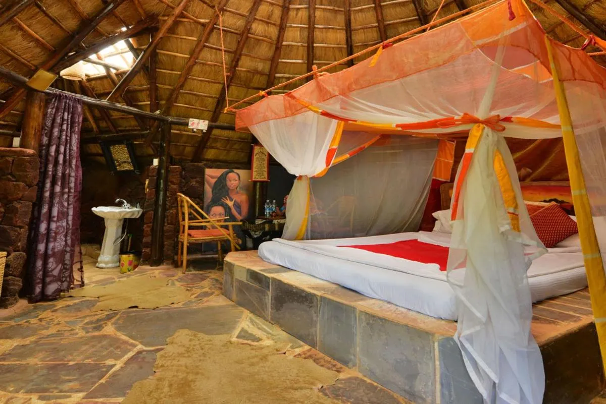 Bed in Malakai Eco Lodge