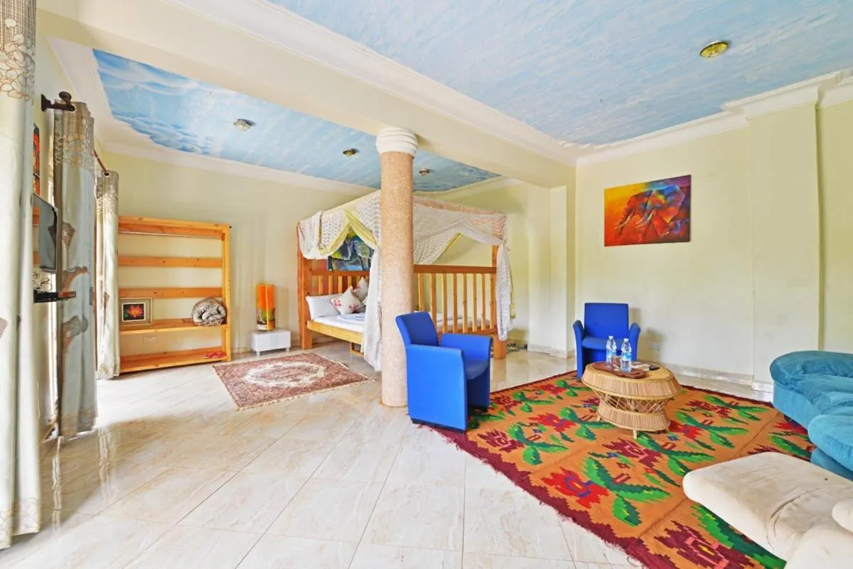 Bed in Malakai Eco Lodge