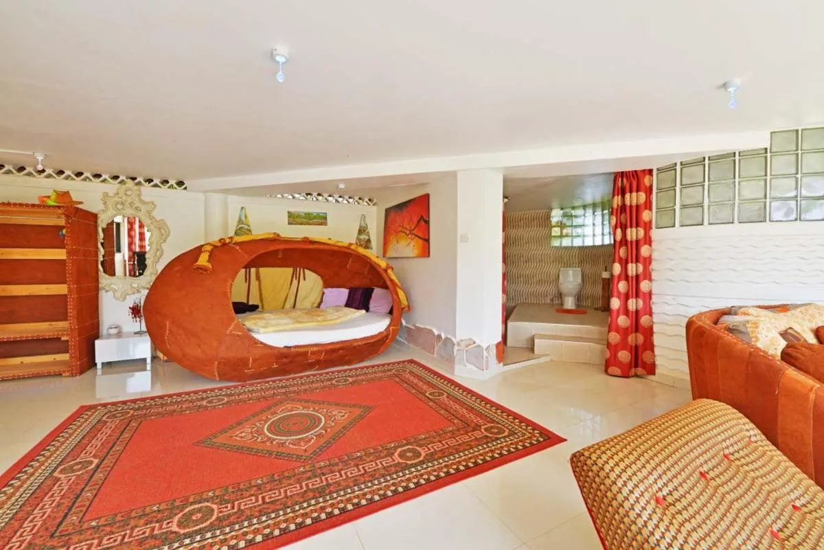 Bed in Malakai Eco Lodge