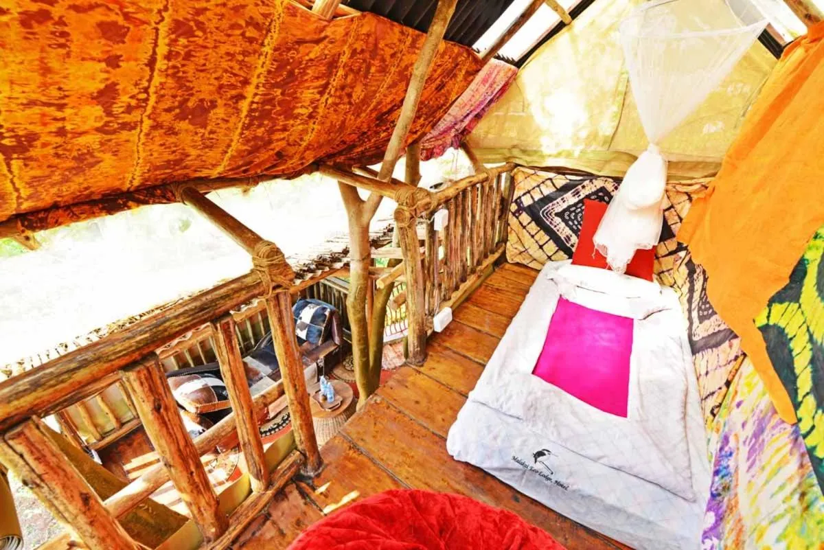 Bed in Malakai Eco Lodge
