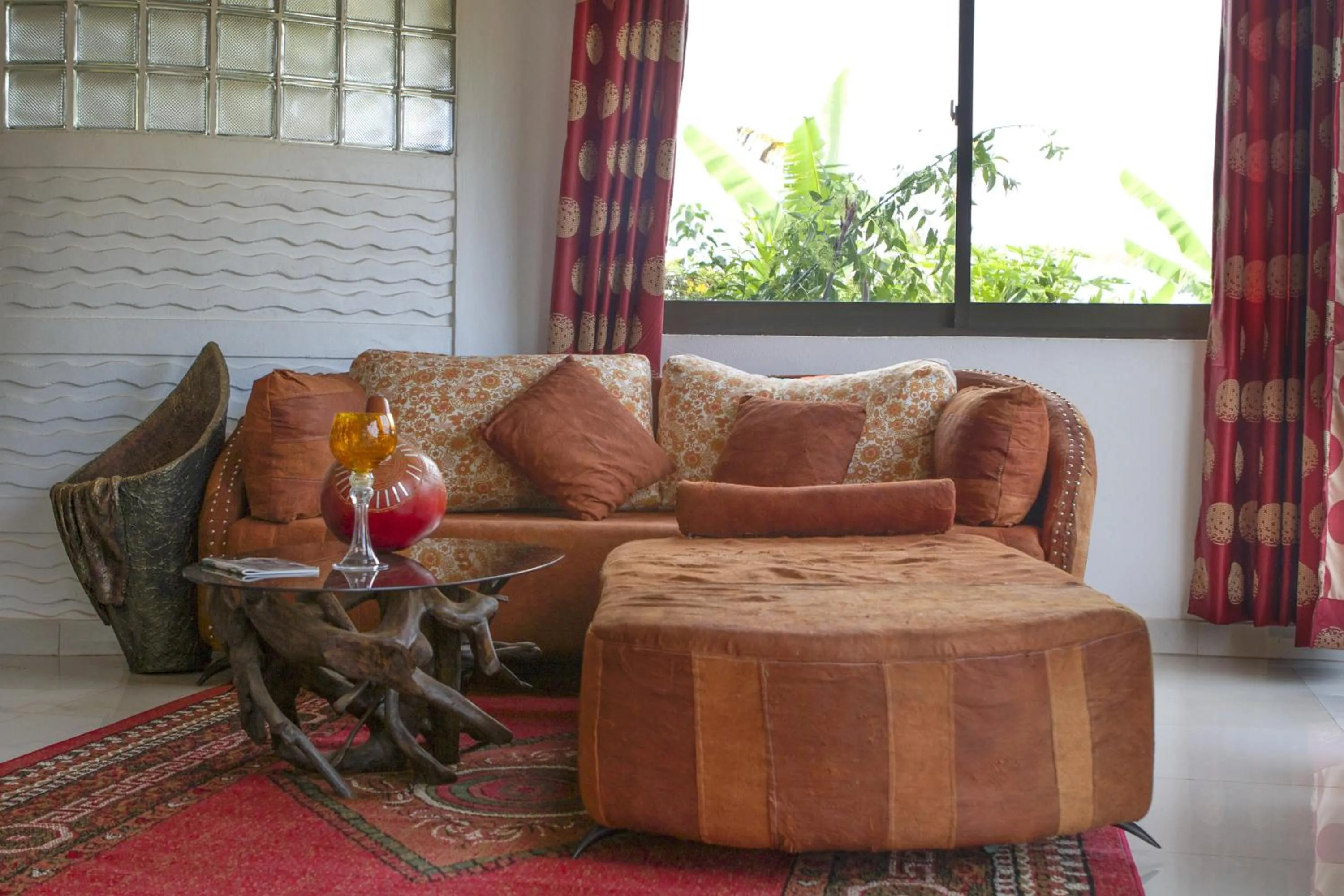 Seating area in Malakai Eco Lodge