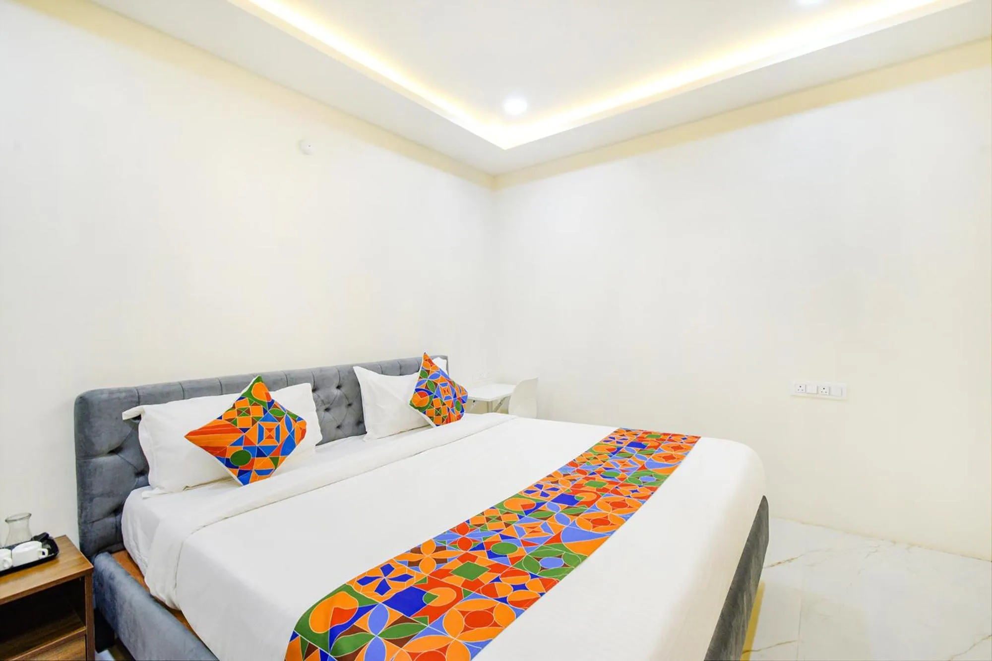 Bed in FabHotel SSR Ikon Suites - Nr Hyderabad Central University, Kondapur