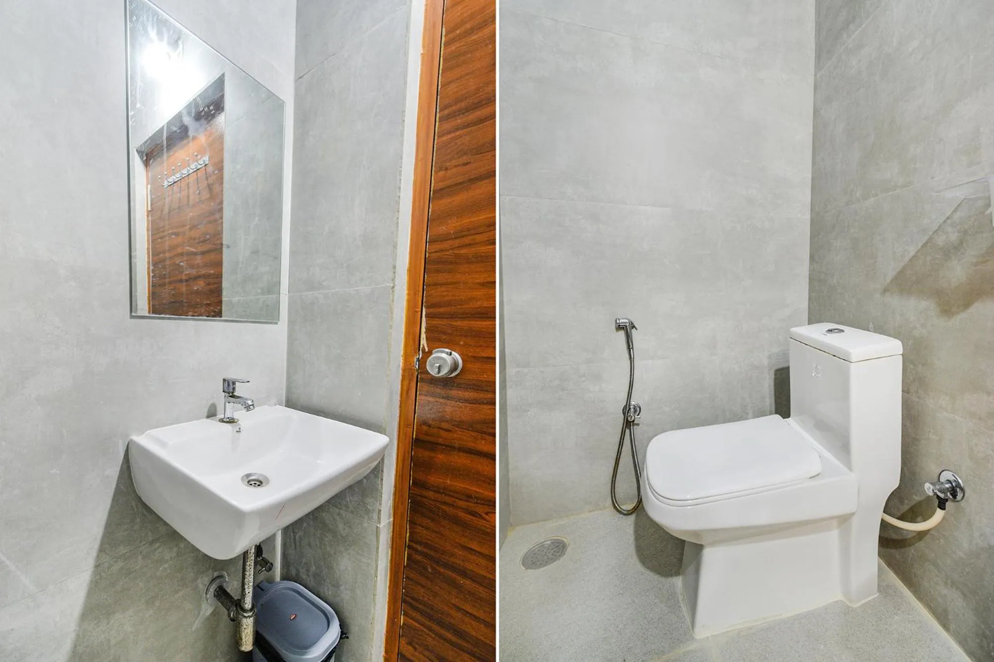 Bathroom in FabHotel SSR Ikon Suites - Nr Hyderabad Central University, Kondapur