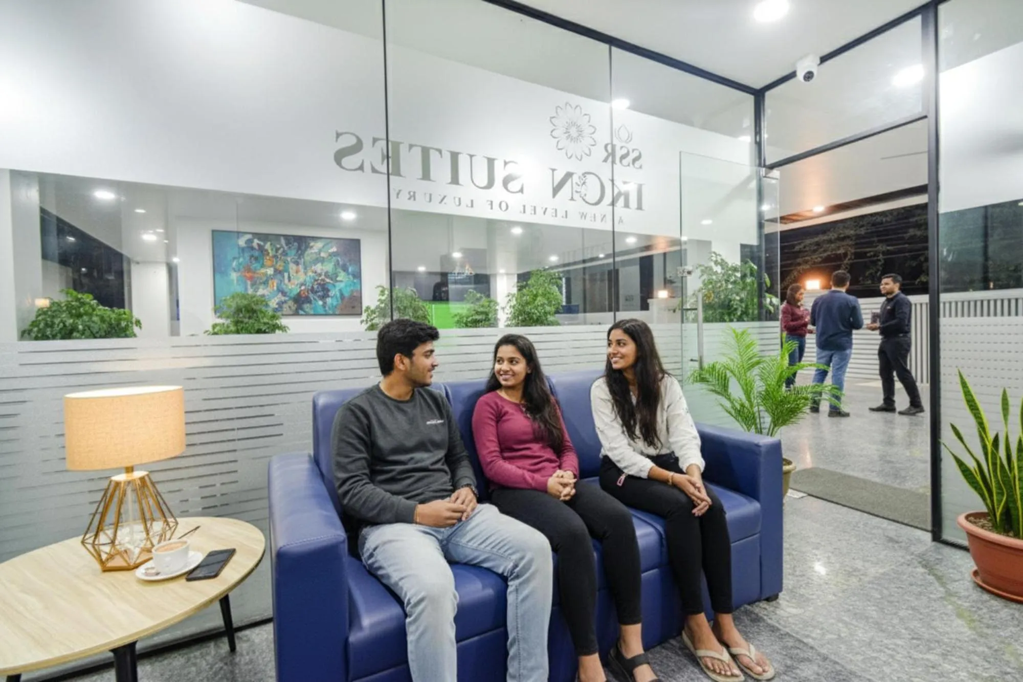 Seating area in FabHotel SSR Ikon Suites - Nr Hyderabad Central University, Kondapur