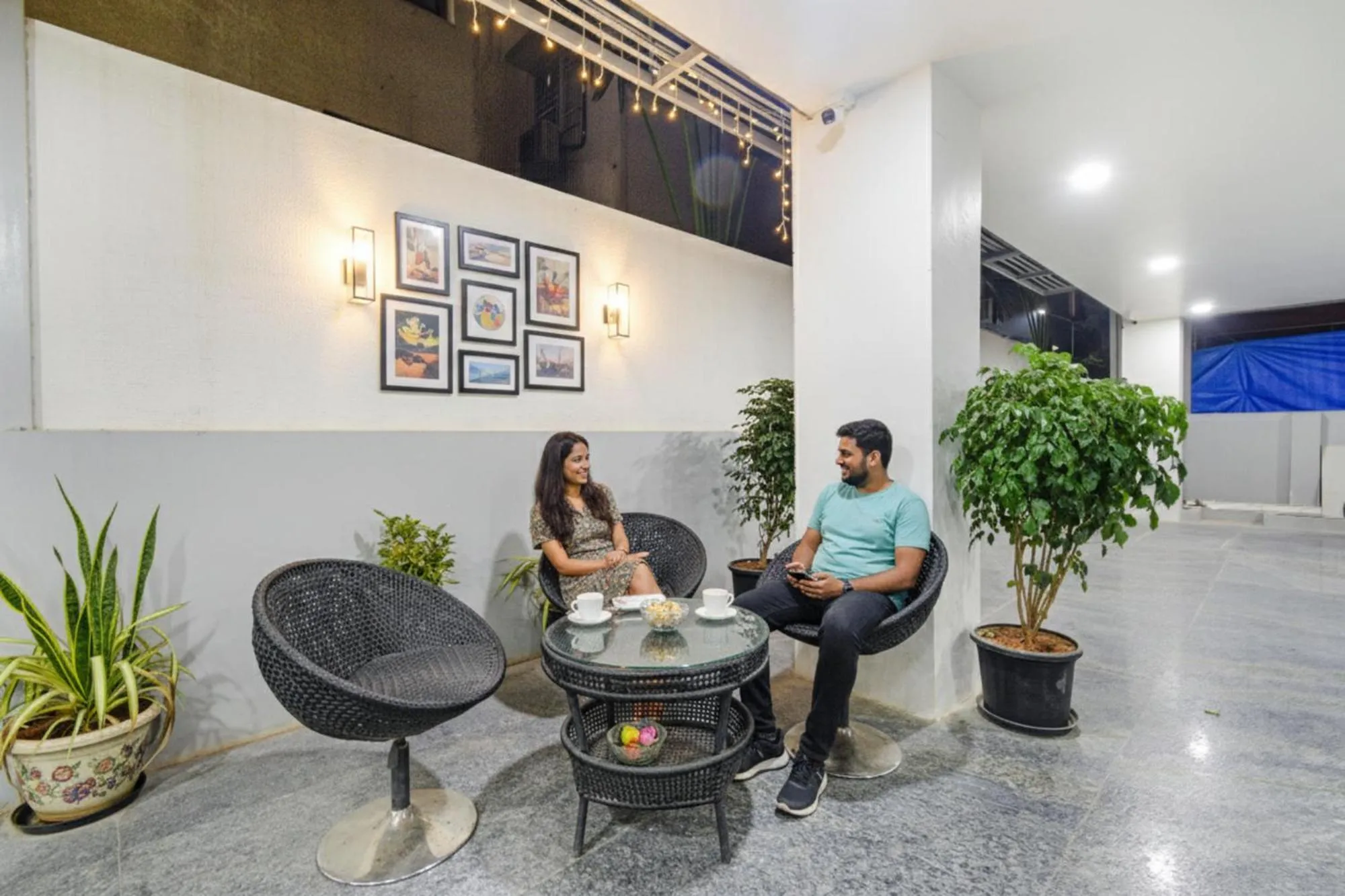 Seating area in FabHotel SSR Ikon Suites - Nr Hyderabad Central University, Kondapur