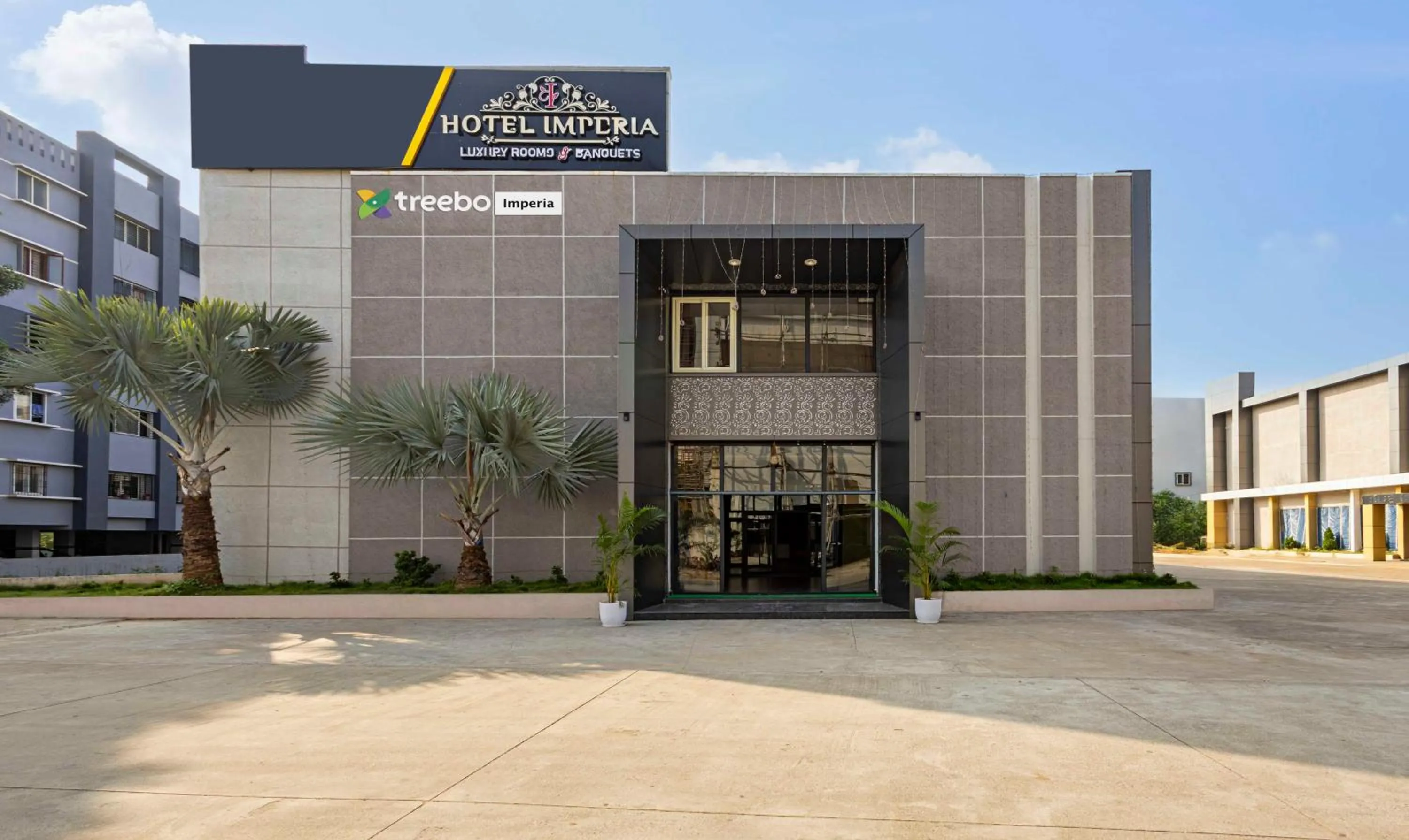 Property building in Treebo Imperia, Kommadi