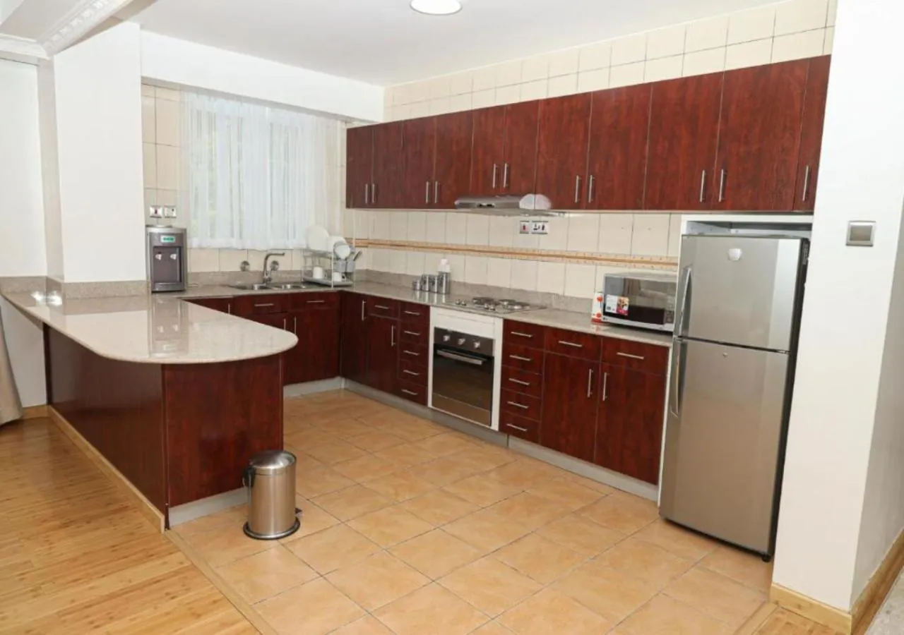 Kitchen or kitchenette in Golf View Serviced Apartments