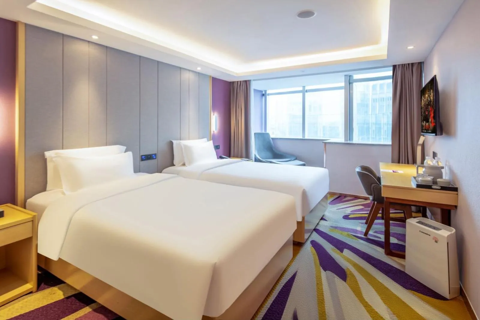 Seating area, Bed in Lavande Hotel Beijing Tiananmen Square Wangfujing Street Branch