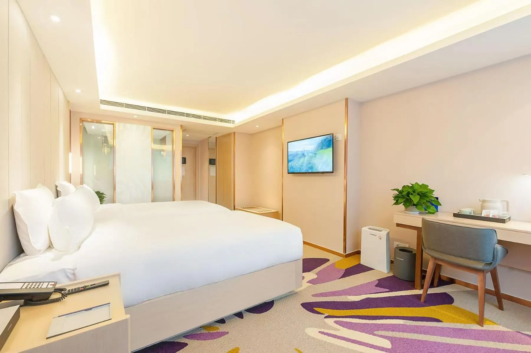 Seating area, Bed in Lavande Hotel Beijing Tiananmen Square Wangfujing Street Branch