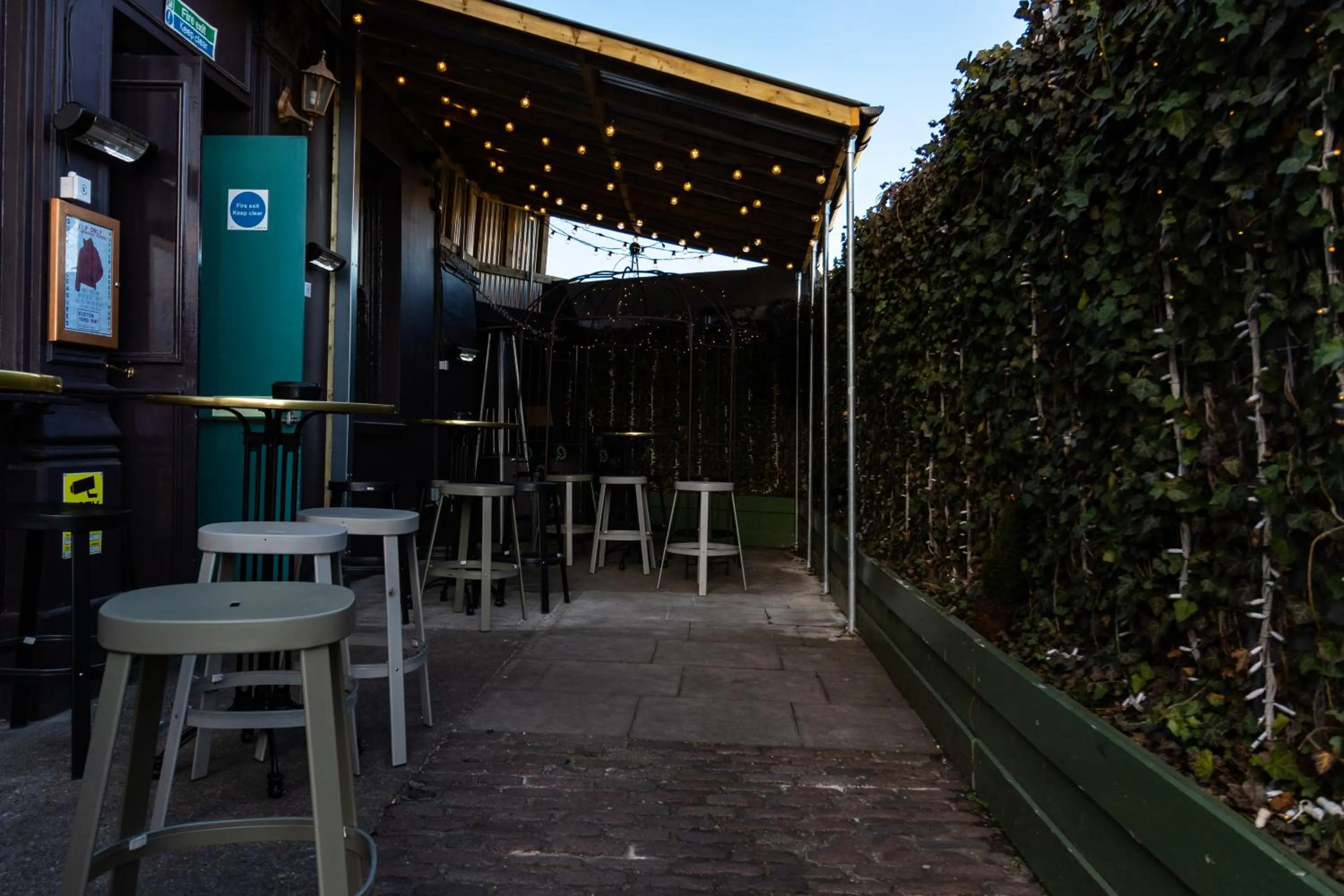 Patio in PubLove @ The Exmouth Arms, Euston