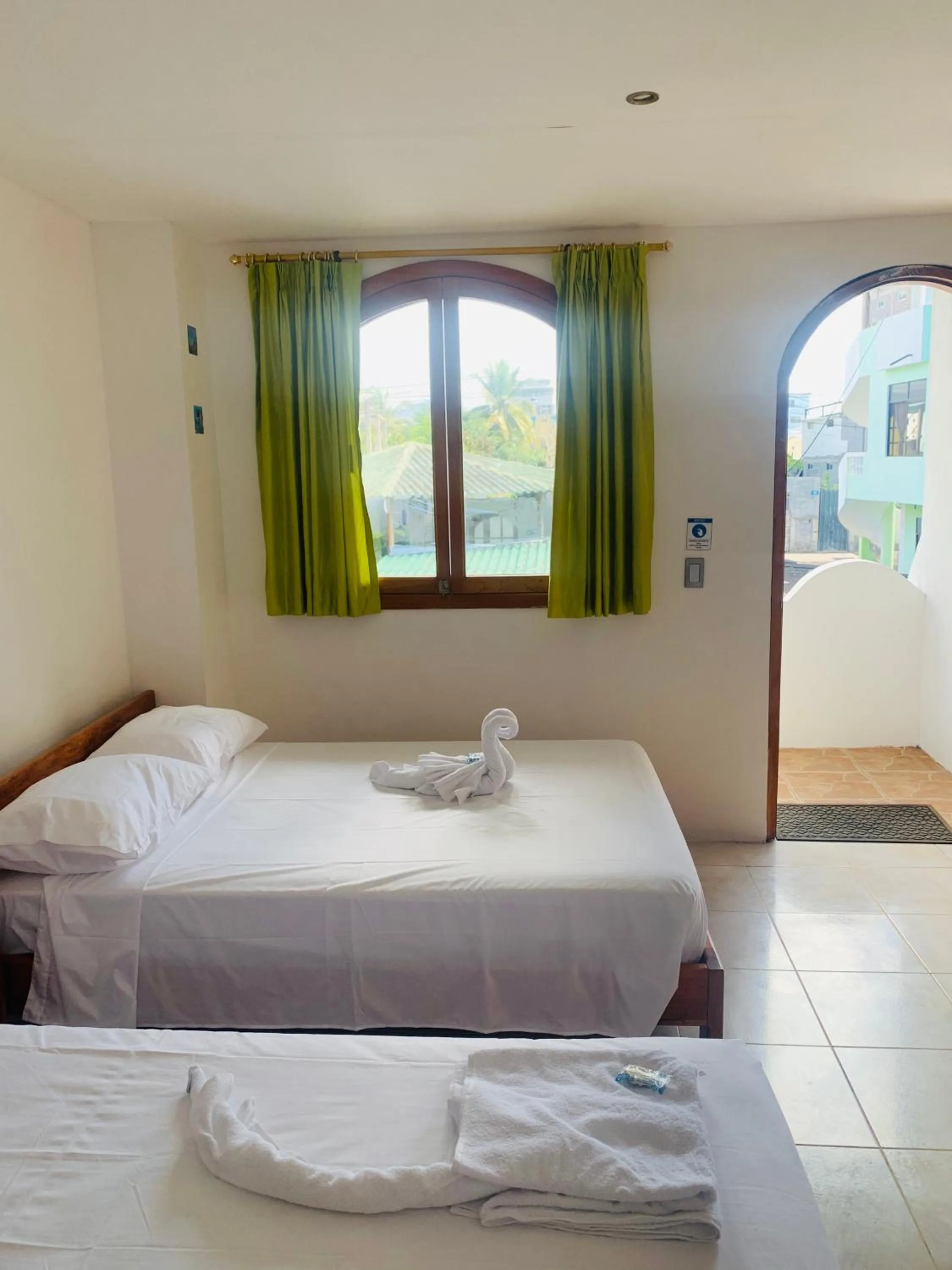 Bed in Hostal White House Galapagos