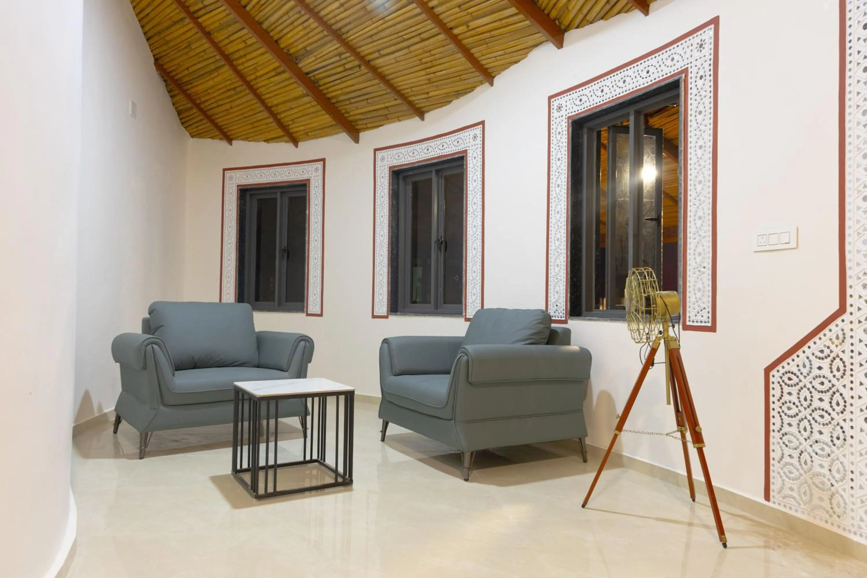 Seating area in Heritage Resort Dholavira