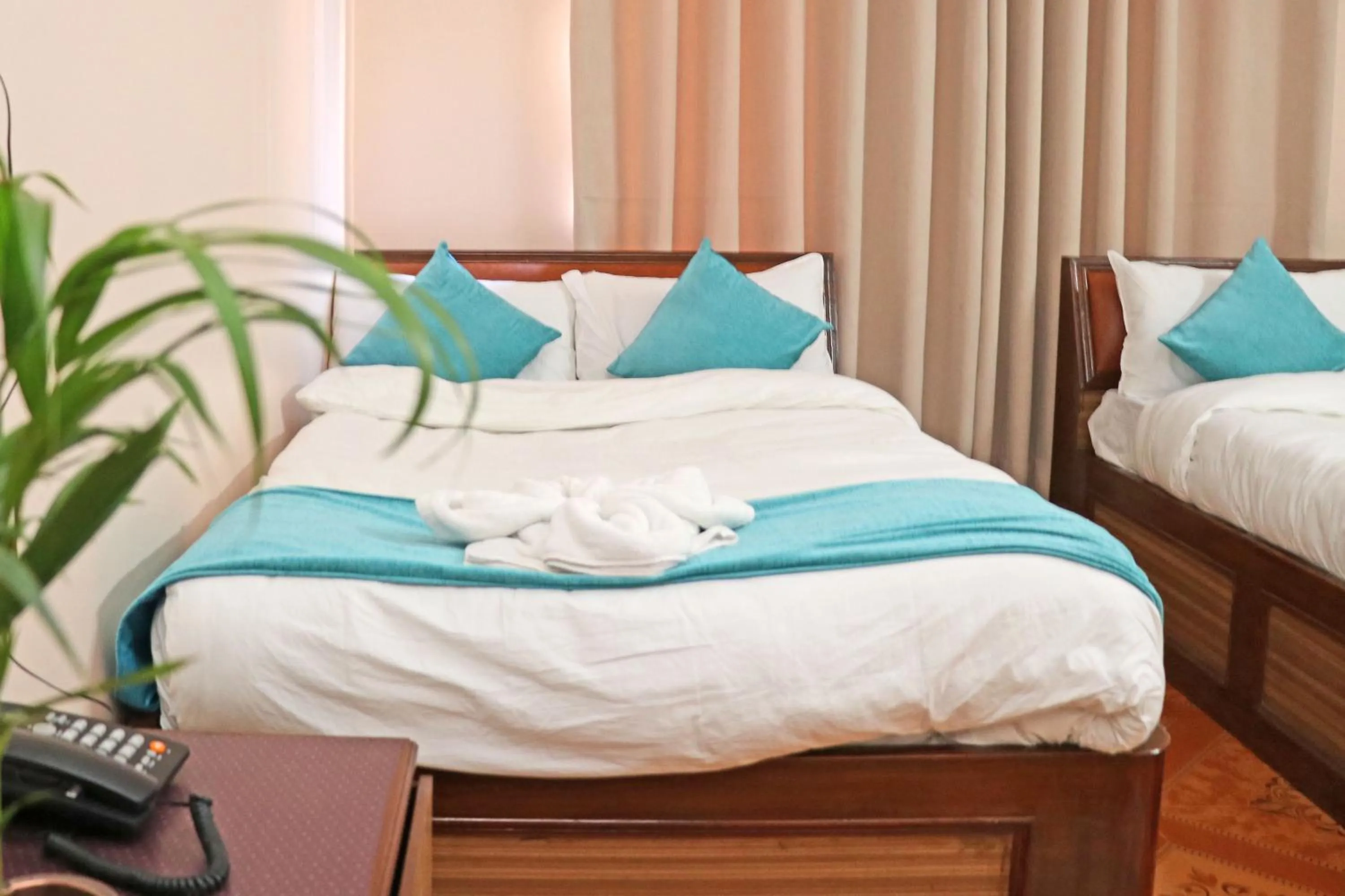 Bed in Hotel Resunga Arjun