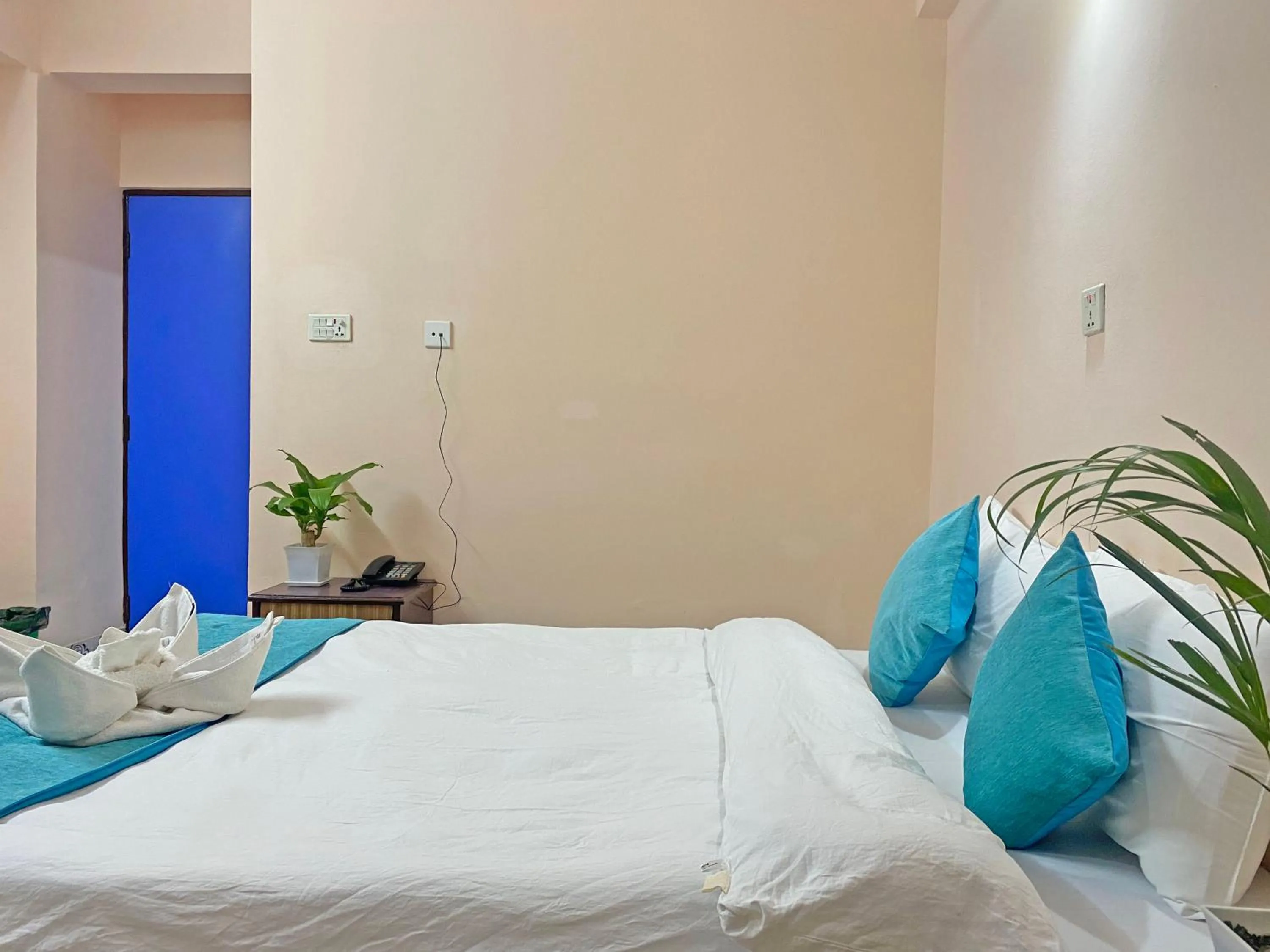 Bed in Hotel Resunga Arjun