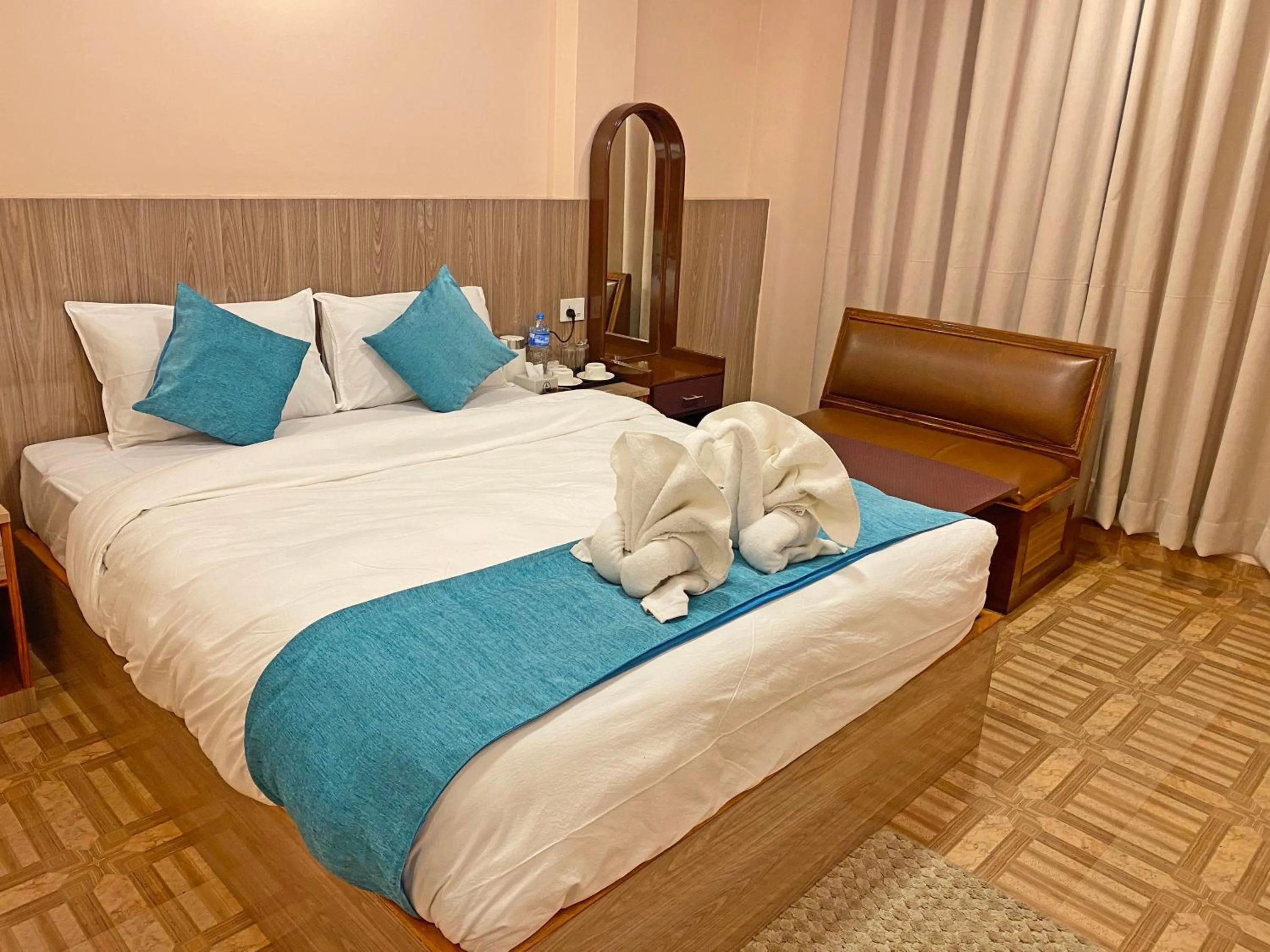 Bed in Hotel Resunga Arjun